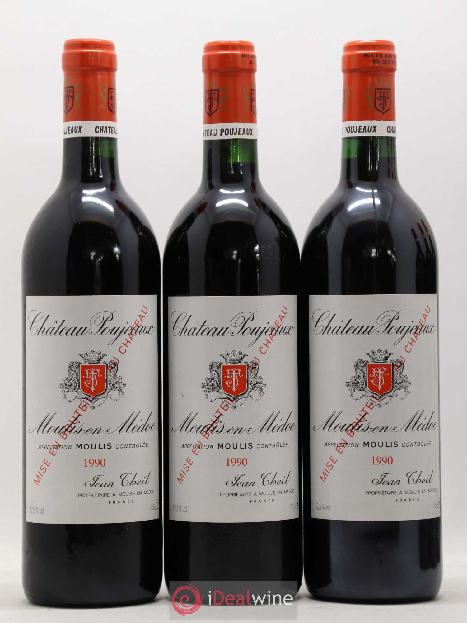 Château Poujeaux 1990 - Lot de 12 bouteilles - 3