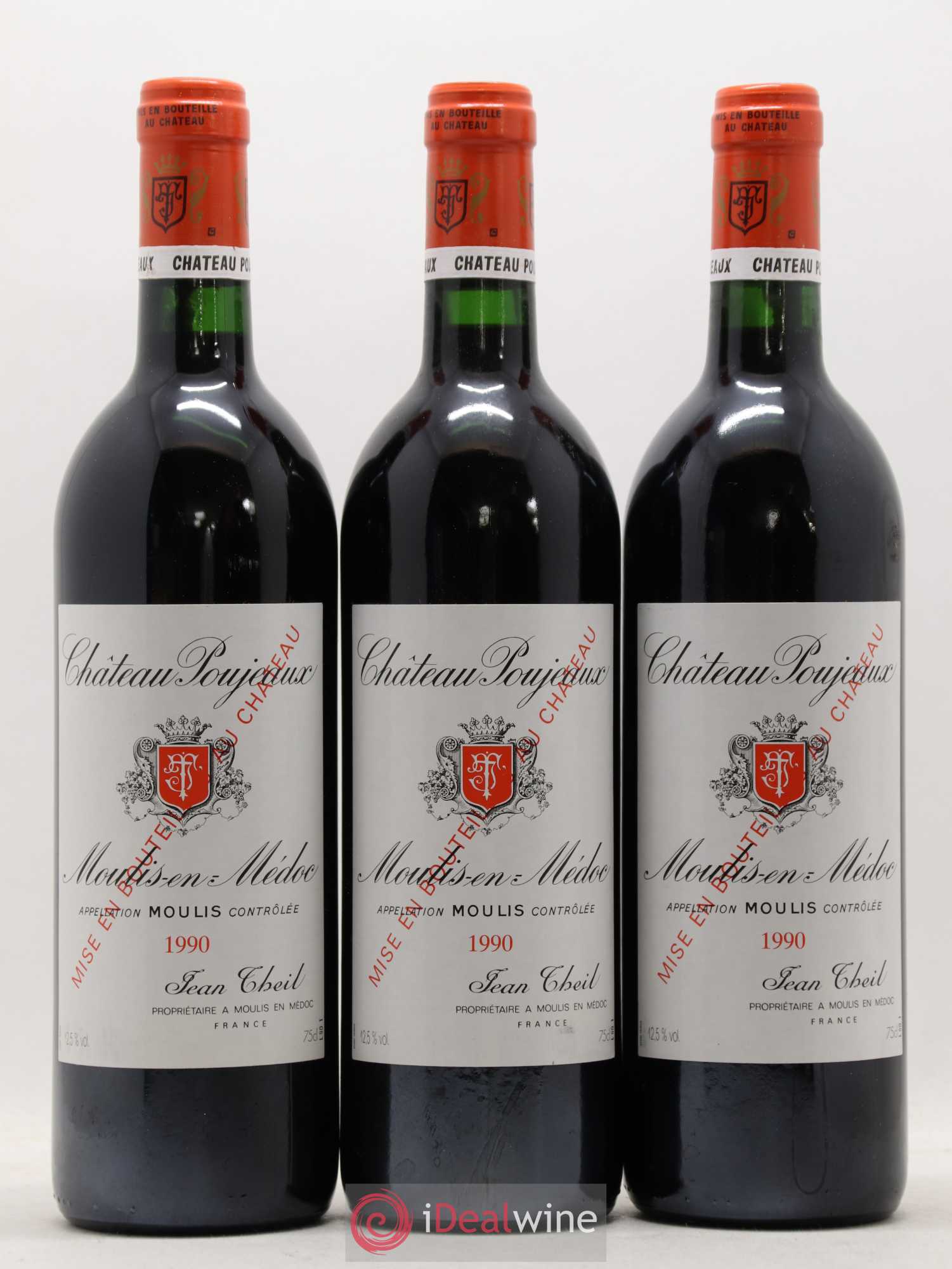 Château Poujeaux 1990 - Lot de 12 bouteilles - 4