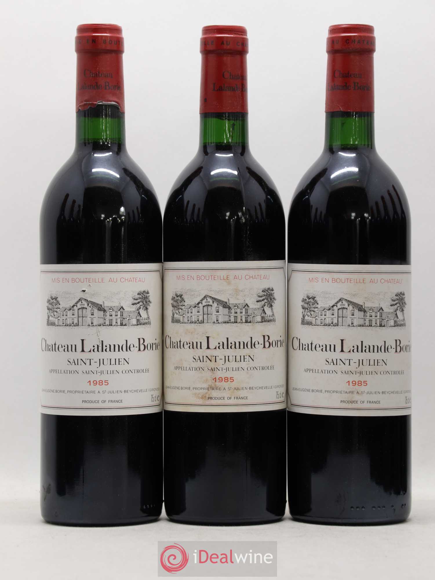 Château Lalande Borie 1985 - Lot de 12 bouteilles - 1