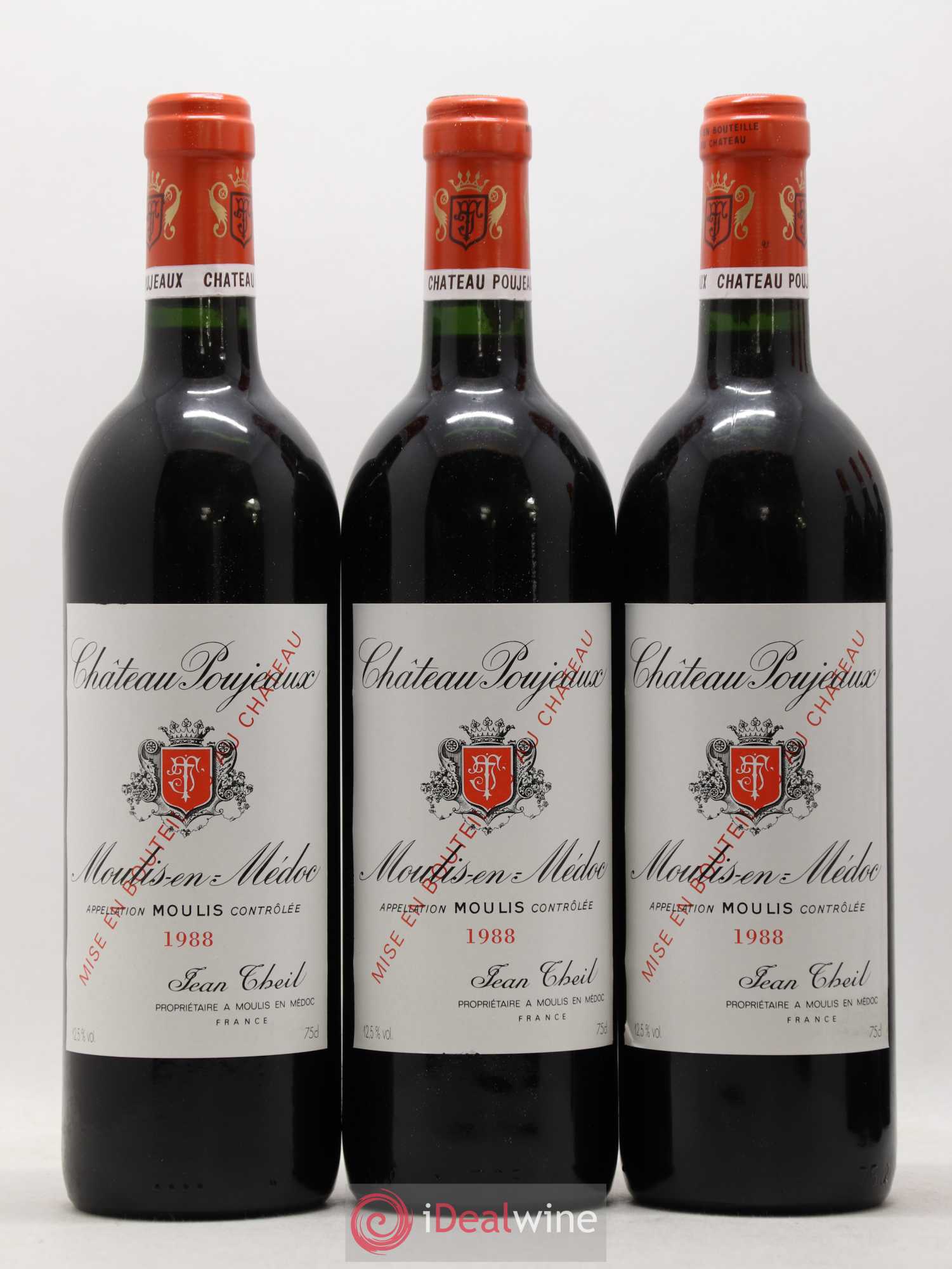 Château Poujeaux 1988 - Lot de 12 bouteilles - 3