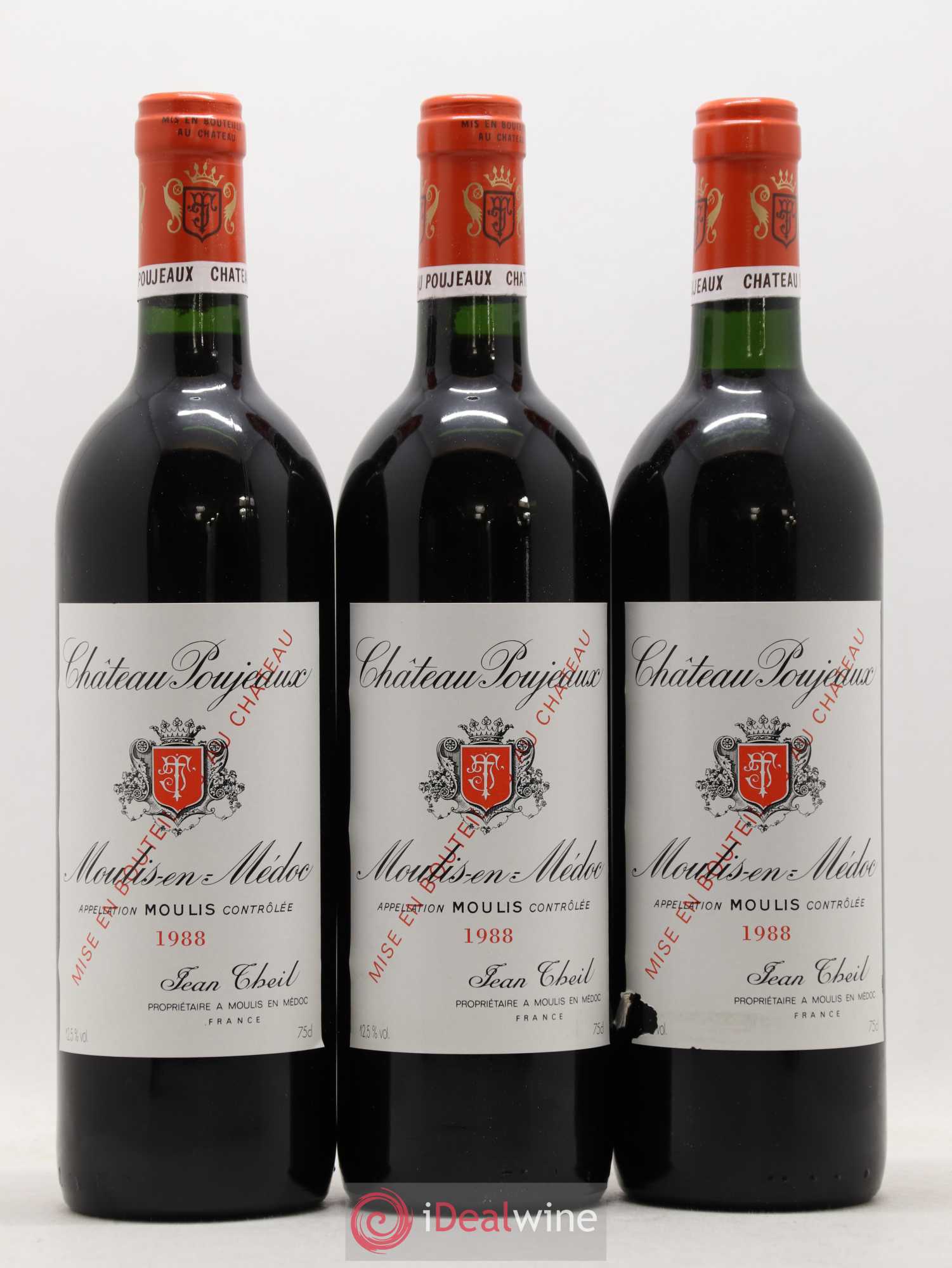 Château Poujeaux 1988 - Lot de 12 bouteilles - 4