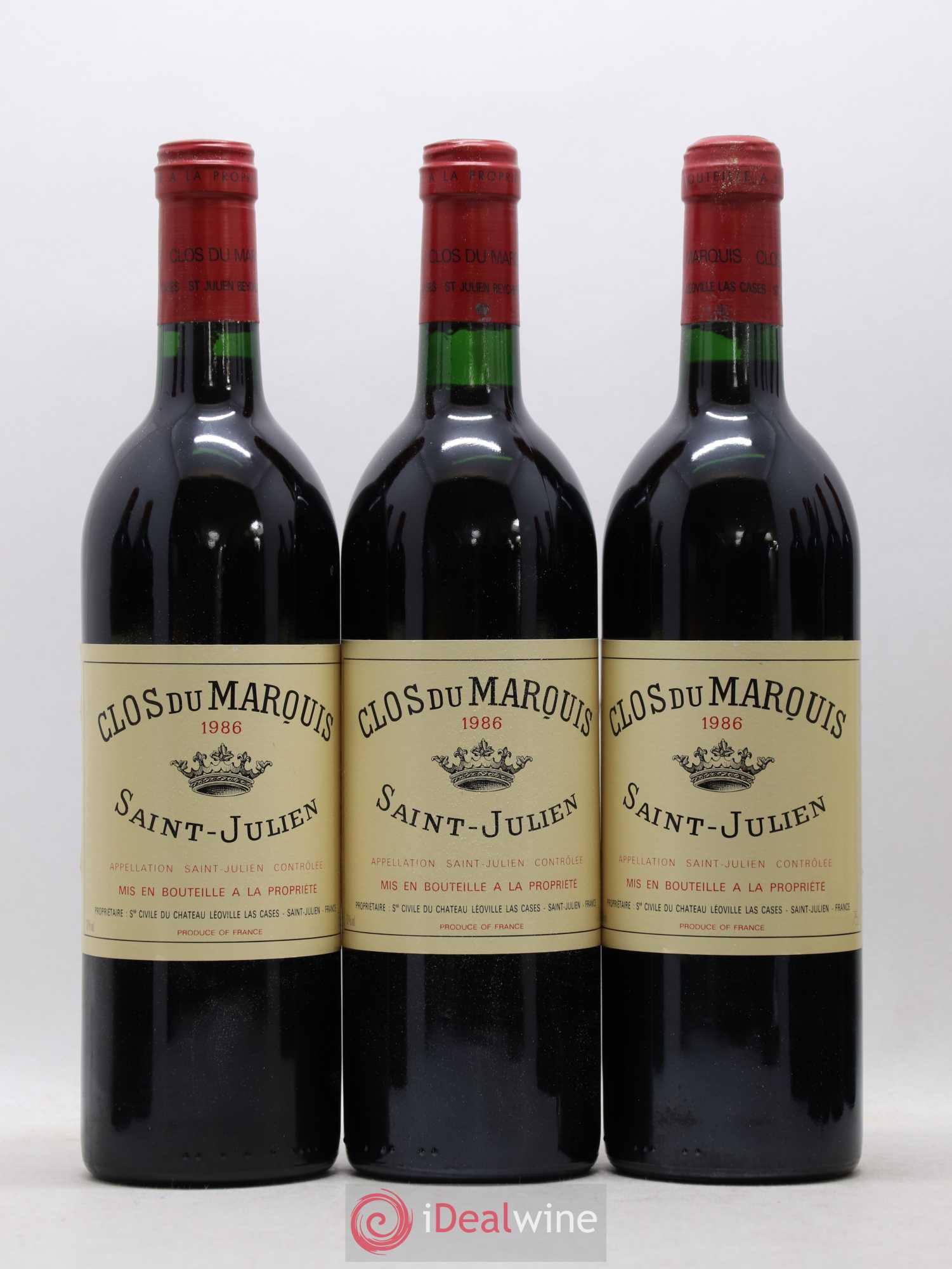 Clos du Marquis 1986 - Lot de 12 bouteilles - 2