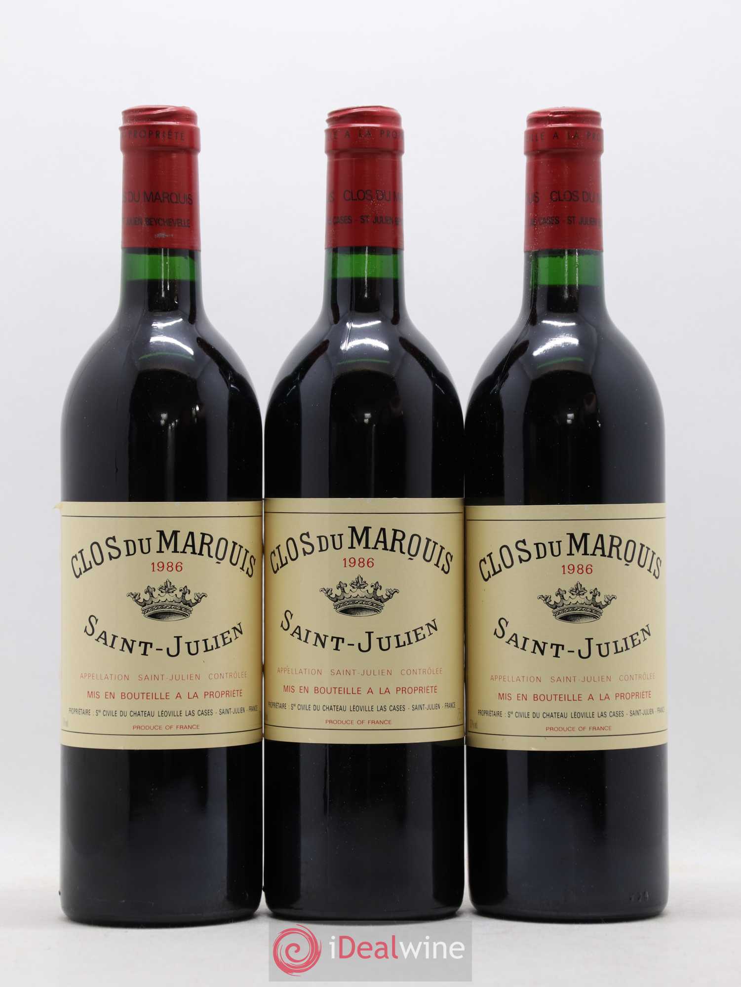 Clos du Marquis 1986 - Lot de 12 bouteilles - 4