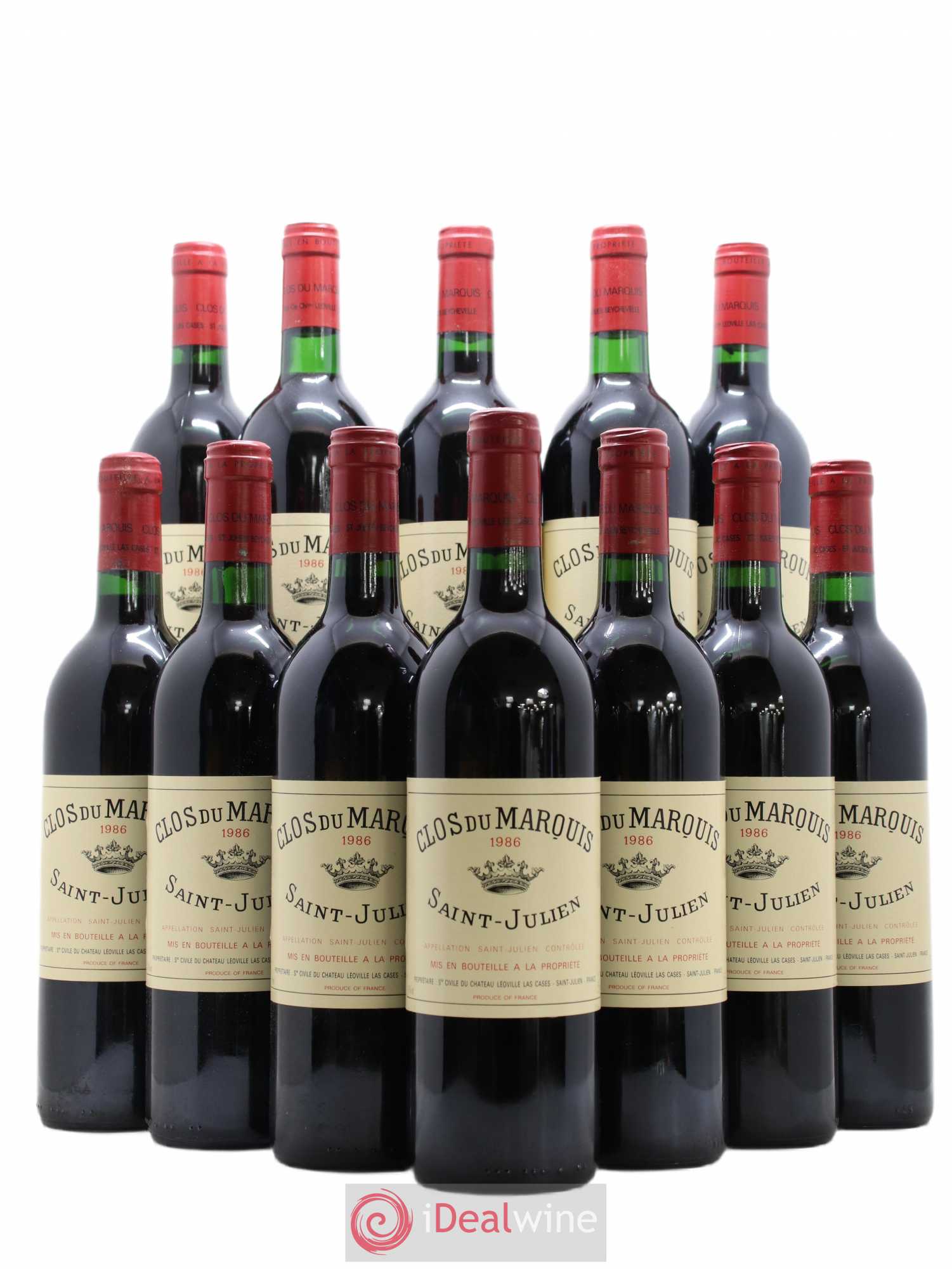 Clos du Marquis 1986 - Lot de 12 bouteilles - 0