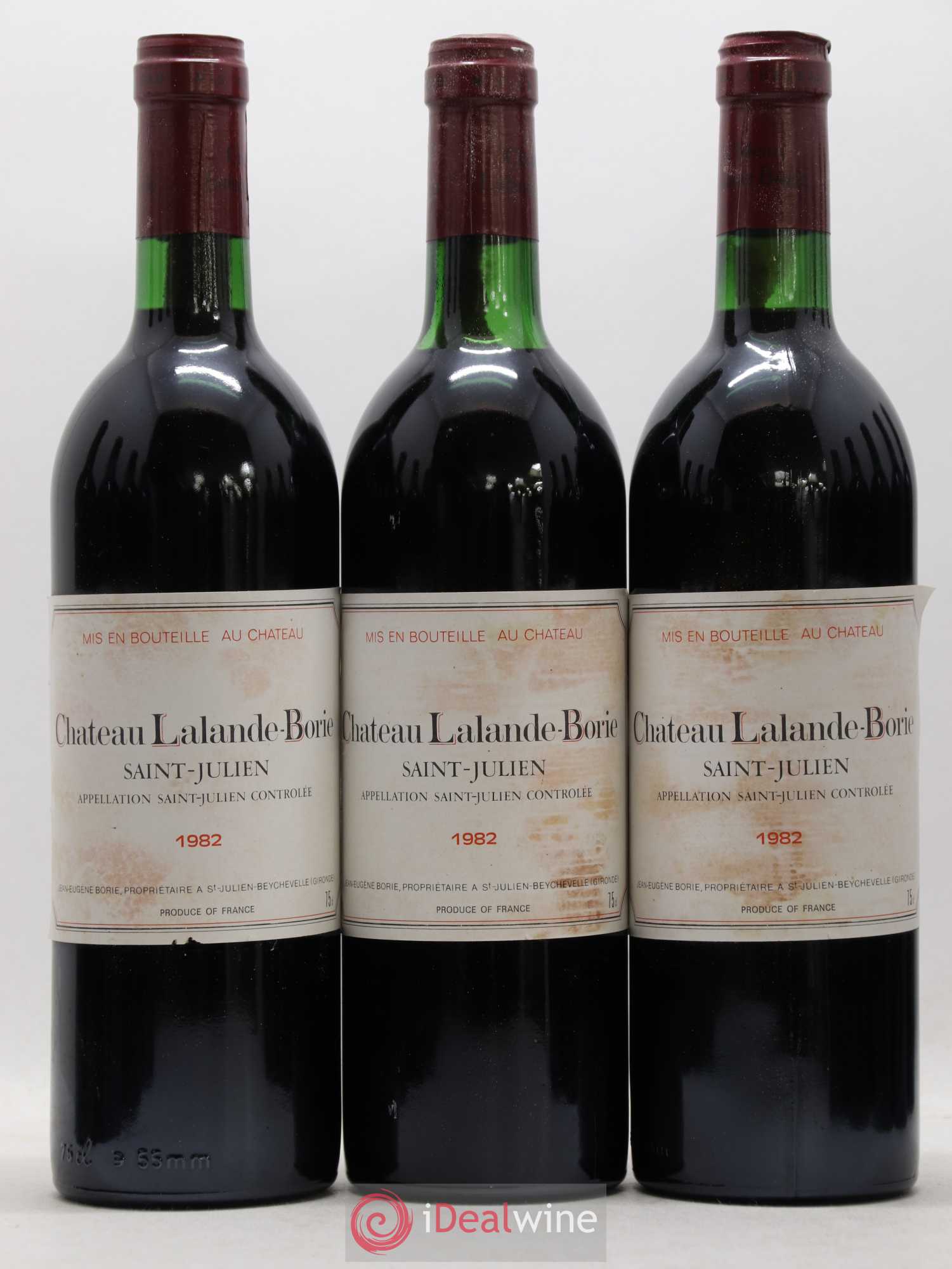 Château Lalande Borie 1982 - Lot de 12 bouteilles - 1