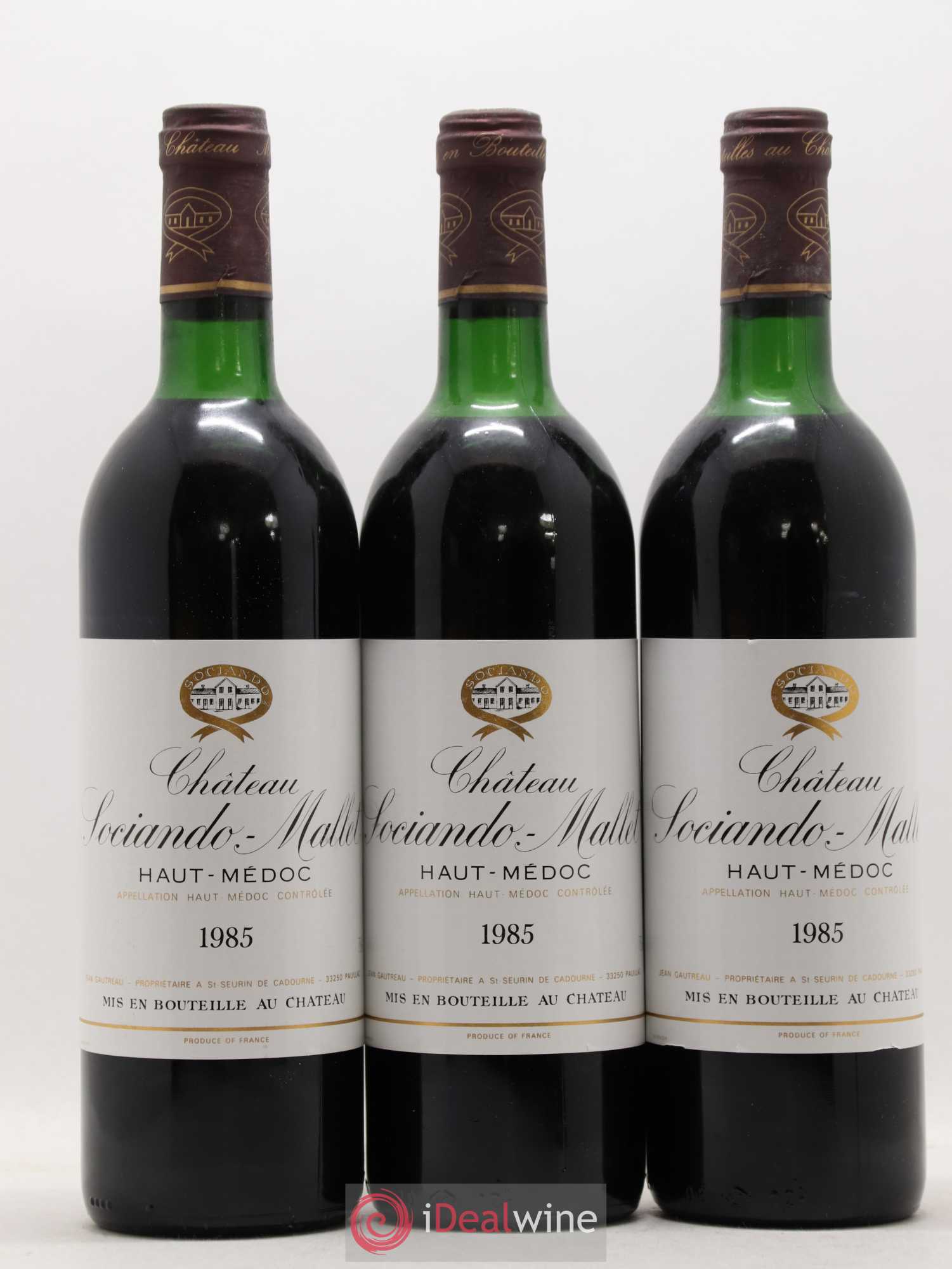 Château Sociando Mallet 1985 - Lot de 12 bouteilles - 4