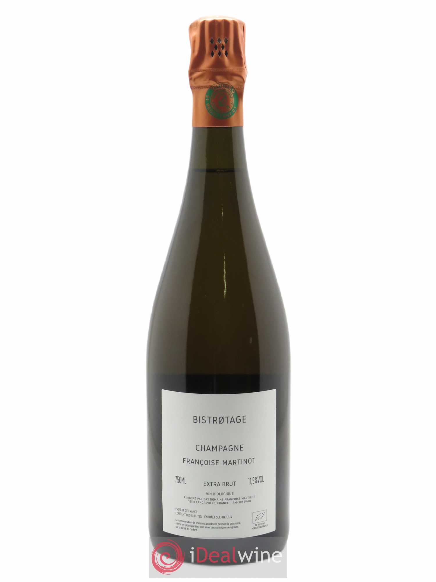 Bistrotage B.14 plus 1 Extra-Brut Françoise Martinot - Charles Dufour - Lot de 1 bouteille - 1