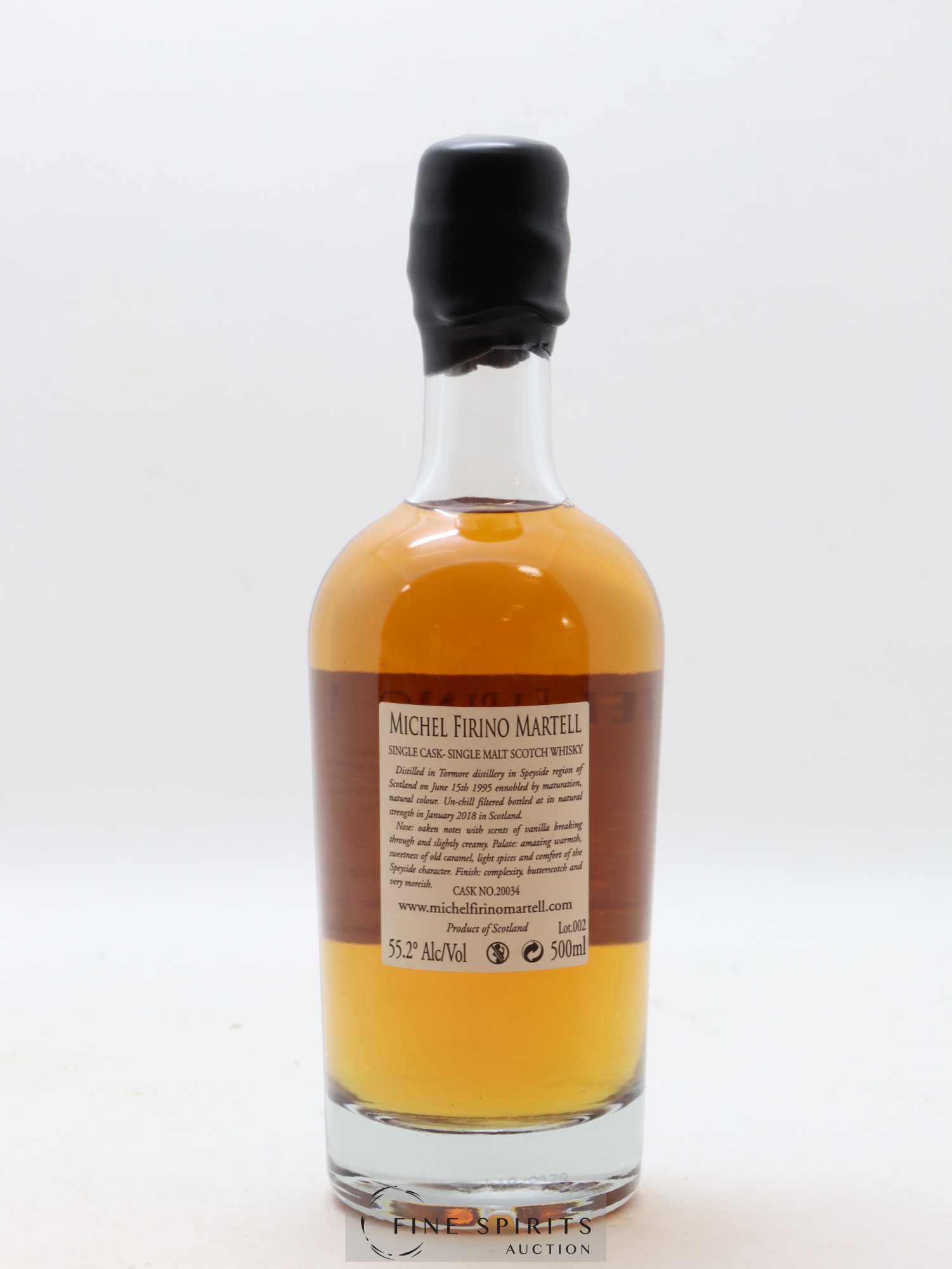 Tormore 22 years 1995 Of. Michel Firino Martell Cask n°20034 - One of 297 - bottled 2018 Limited Edition - Lot de 1 bouteille - 1