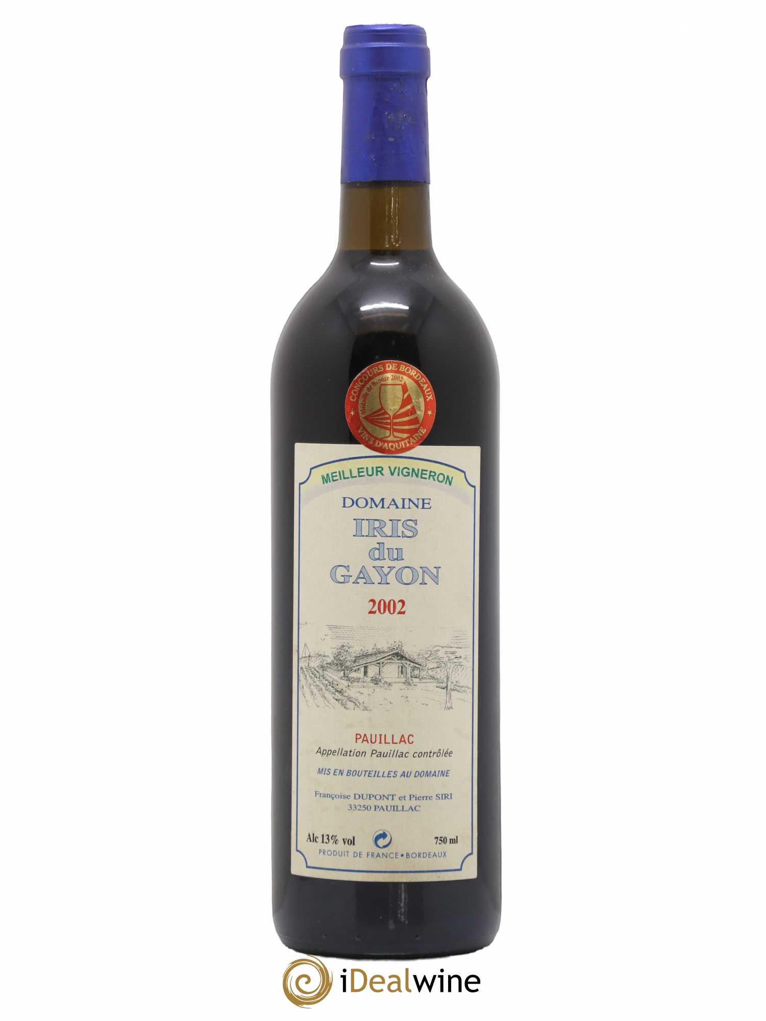 Pauillac Iris Du Gayon 2002 - Posten von 1 Flasche - 0