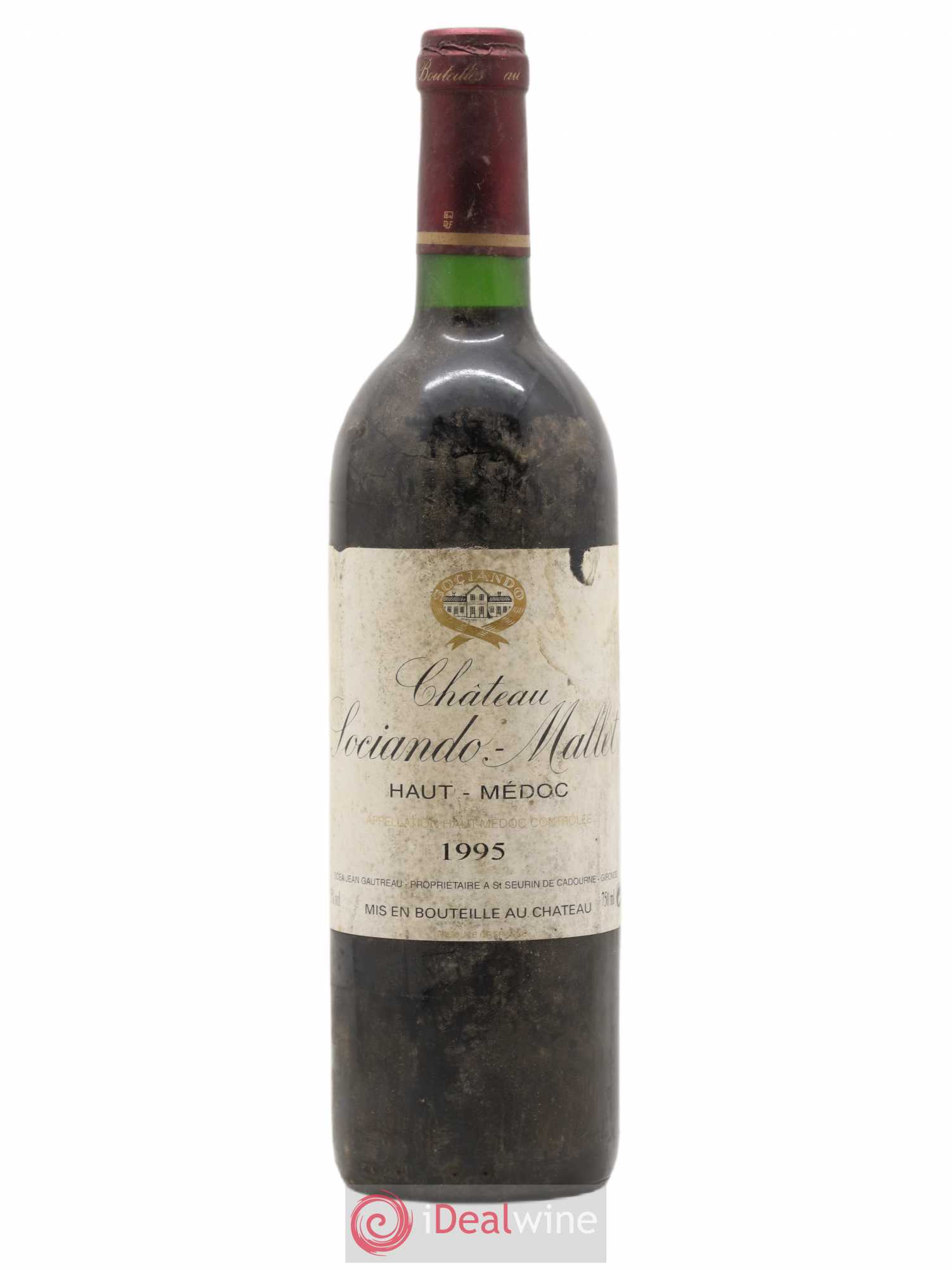 Château Sociando Mallet 1995 - Lot de 1 bouteille - 0
