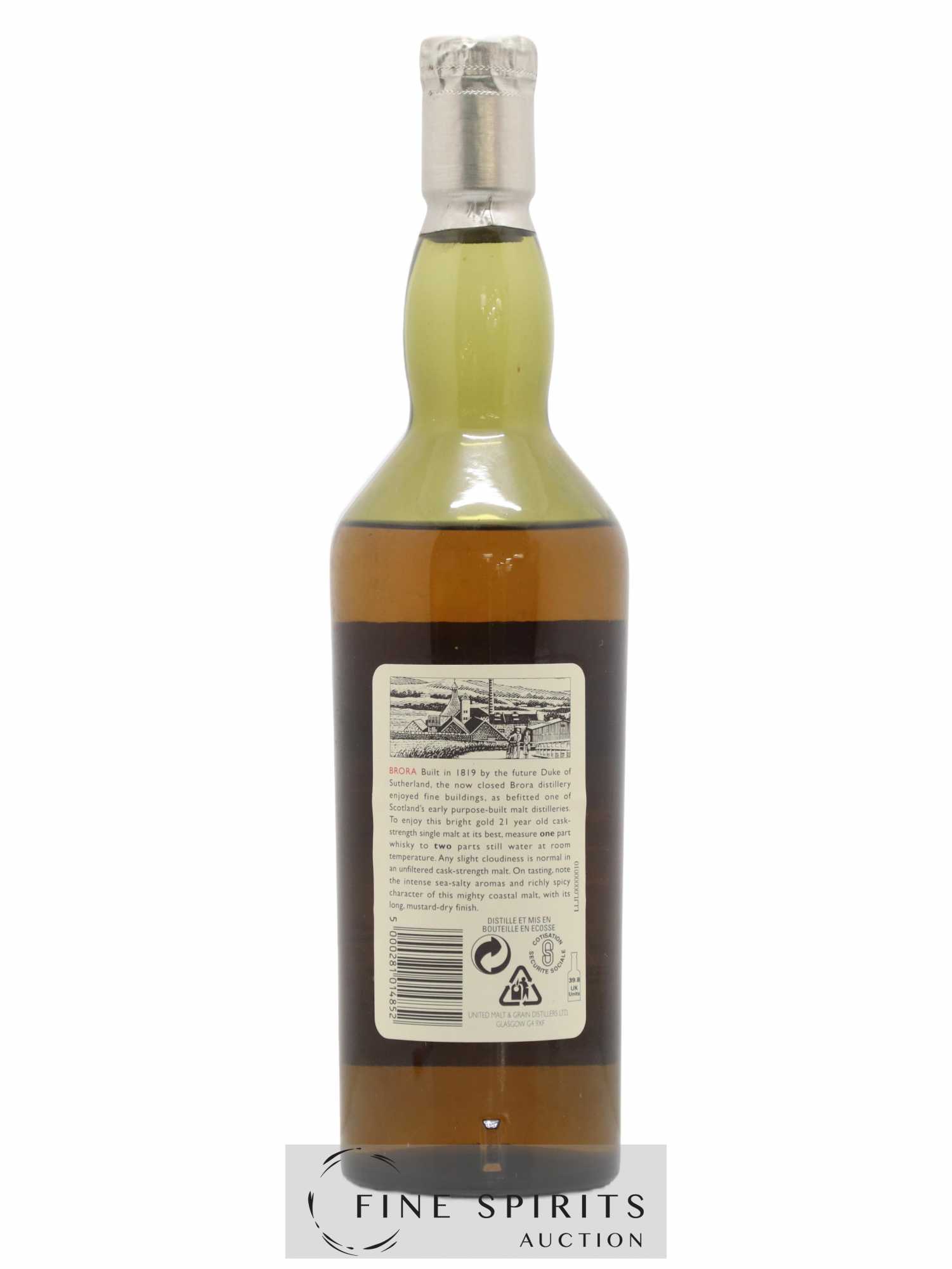 Brora 21 years 1977 Of. Rare Malts Selection Natural Cask Strengh - bottled 1998 Limited Edition - Lot de 1 bouteille - 1