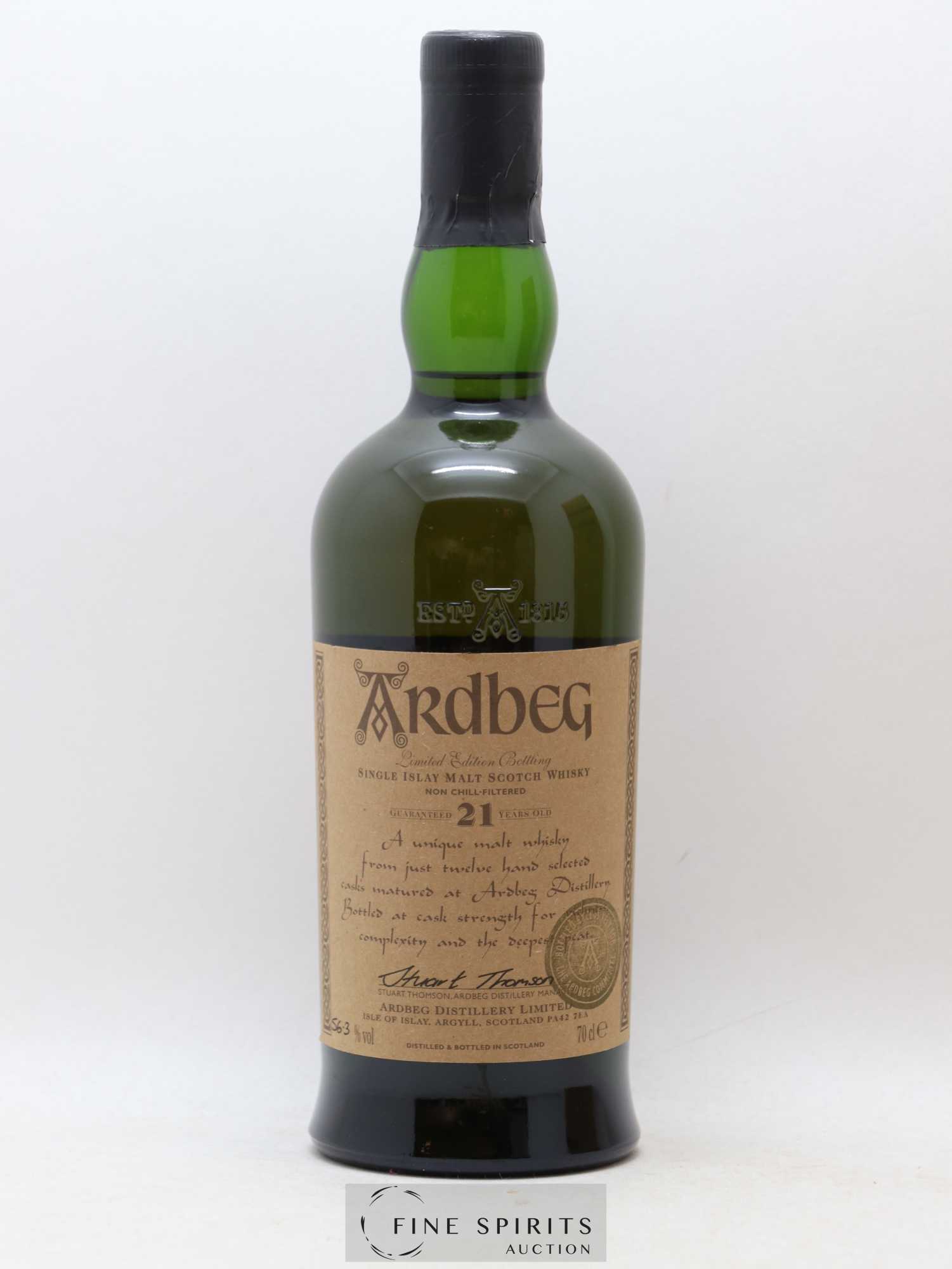 Ardbeg 21 years Of. Craft Brown Label Exclusive Committee bottling Limited Edition - Lot de 1 bouteille - 1
