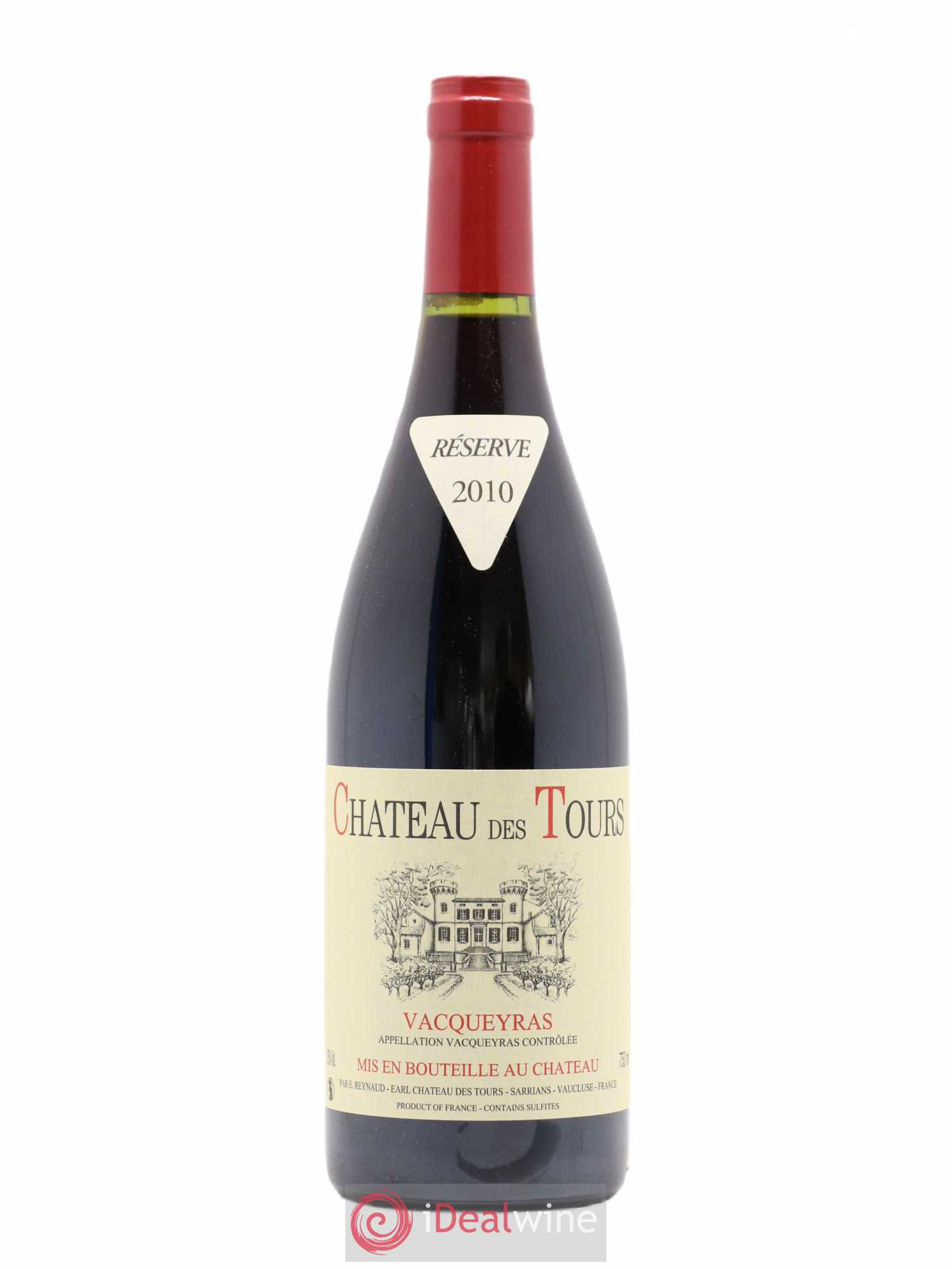 Vacqueyras Château des Tours Emmanuel Reynaud 2010 - Lot de 1 bouteille - 0