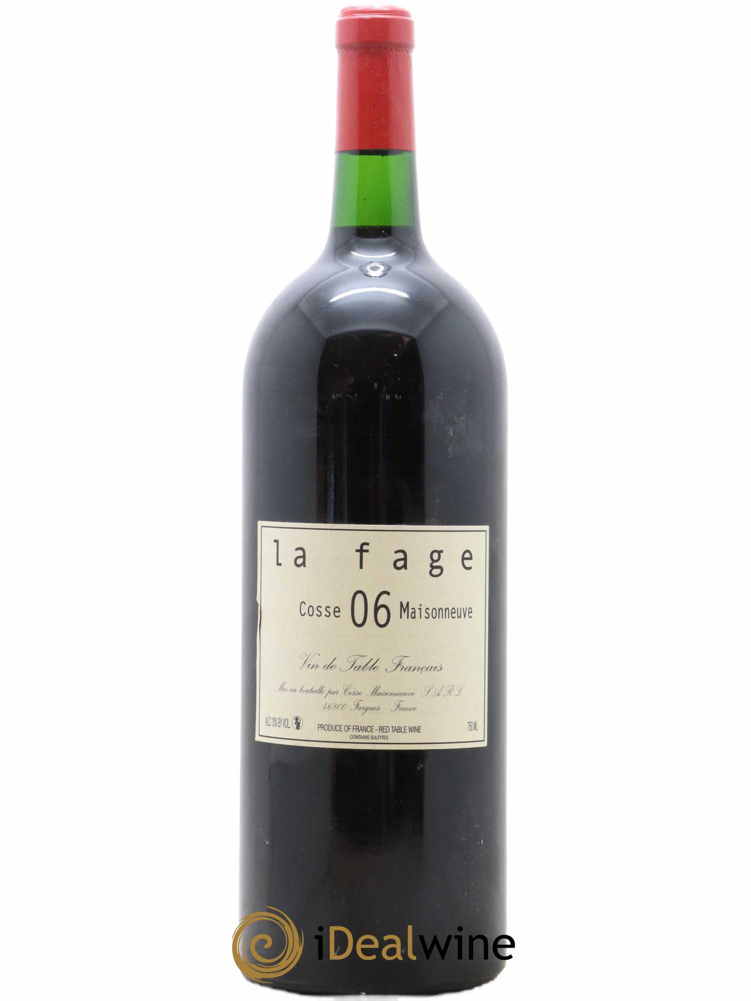 Cahors La Fage Cosse-Maisonneuve (Domaine) 2006 - Lot de 1 magnum - 0