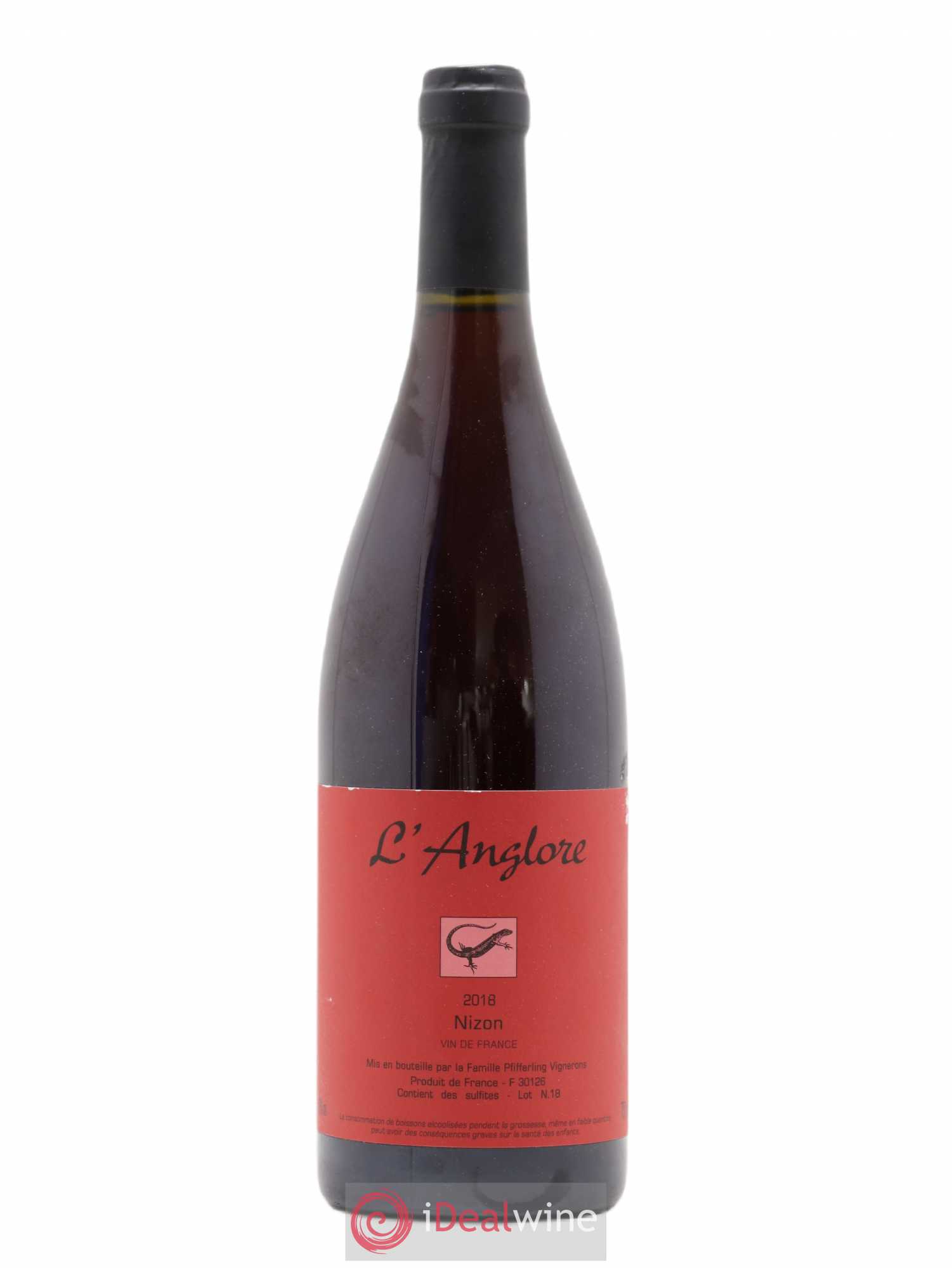 Vin de France Nizon L'Anglore 2018 - Lot de 1 bouteille - 0