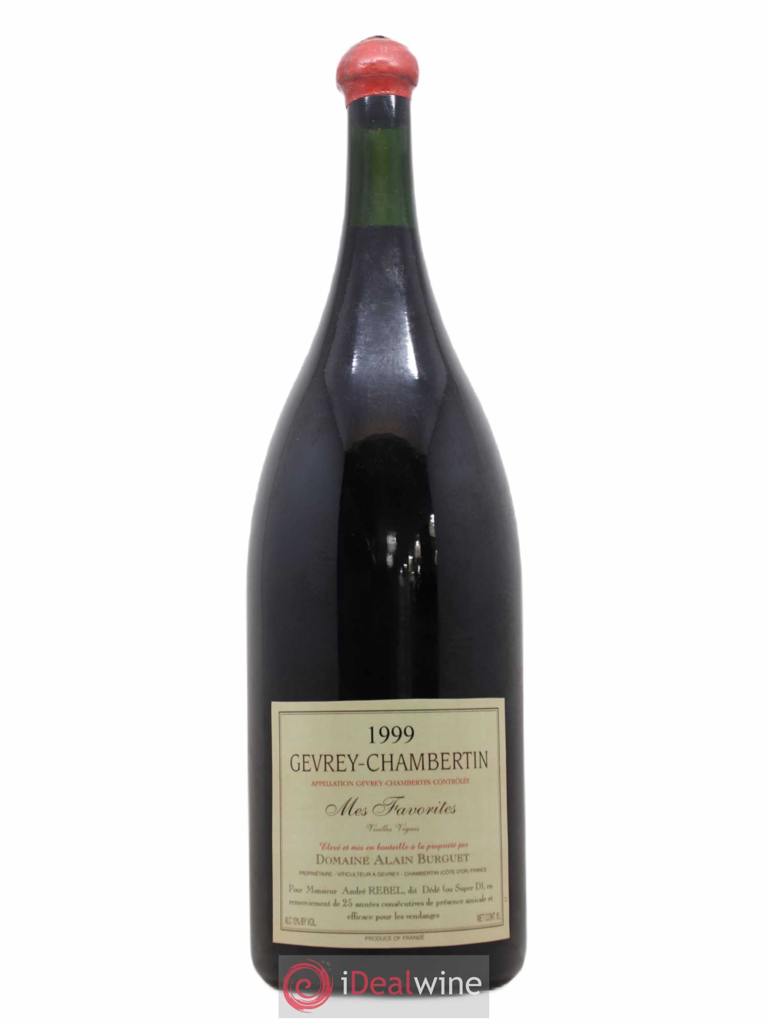 Gevrey-Chambertin Mes Favorites Vieilles Vignes Alain Burguet 1999 - Posten von 1 Imperiale - 0