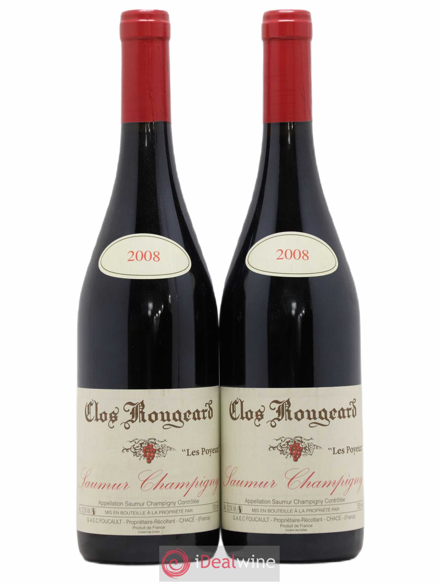 Saumur-Champigny Les Poyeux Clos Rougeard 2008 - Lot de 2 bouteilles - 0