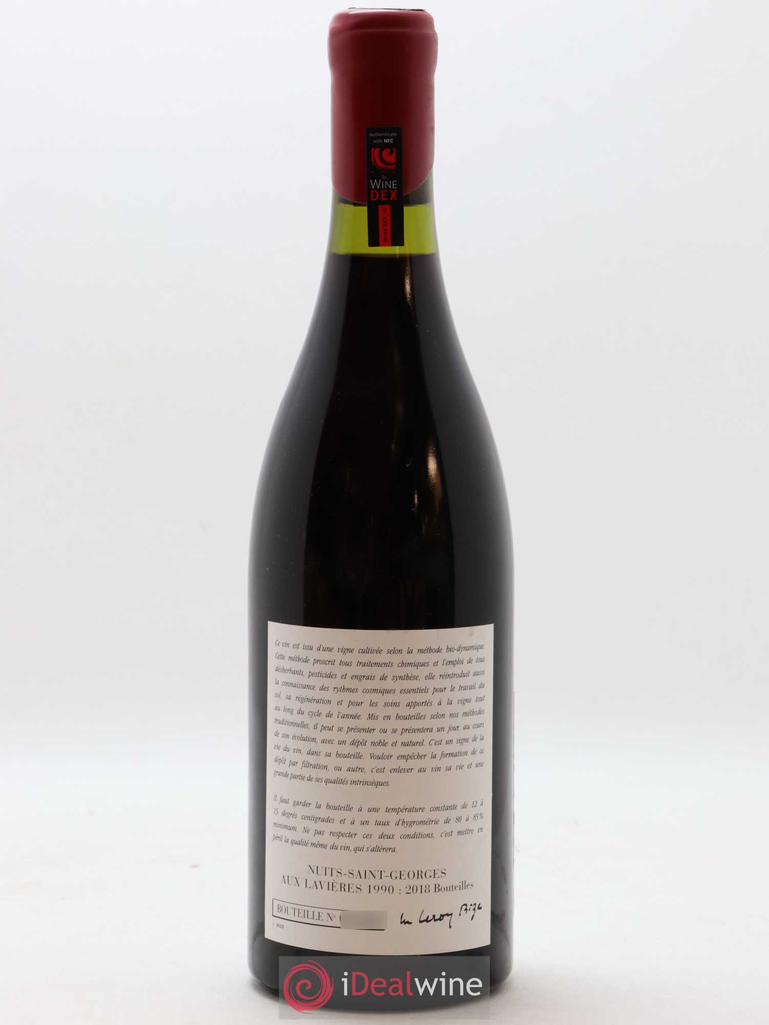Nuits-Saint-Georges Aux Lavières Leroy (Domaine) 1990 - Lot de 1 bouteille - 1