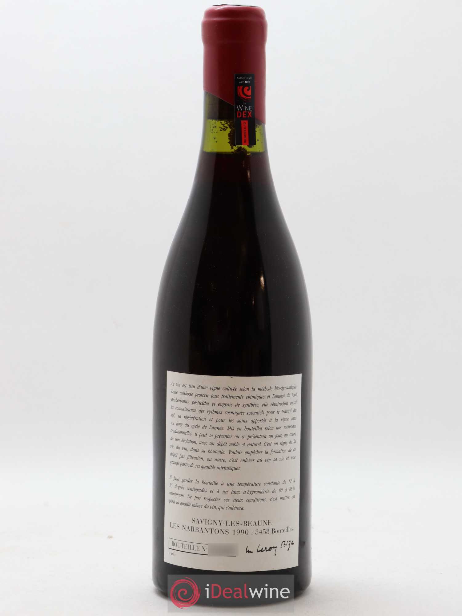 Savigny-lès-Beaune 1er Cru Les Narbantons Leroy (Domaine) 1990 - Lot de 1 bouteille - 1