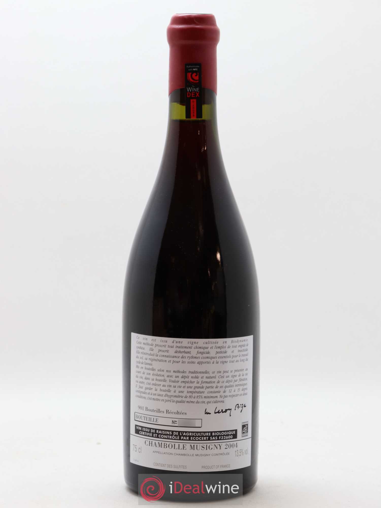 Chambolle-Musigny d'Auvenay (Domaine) 2004 - Lot de 1 bouteille - 1