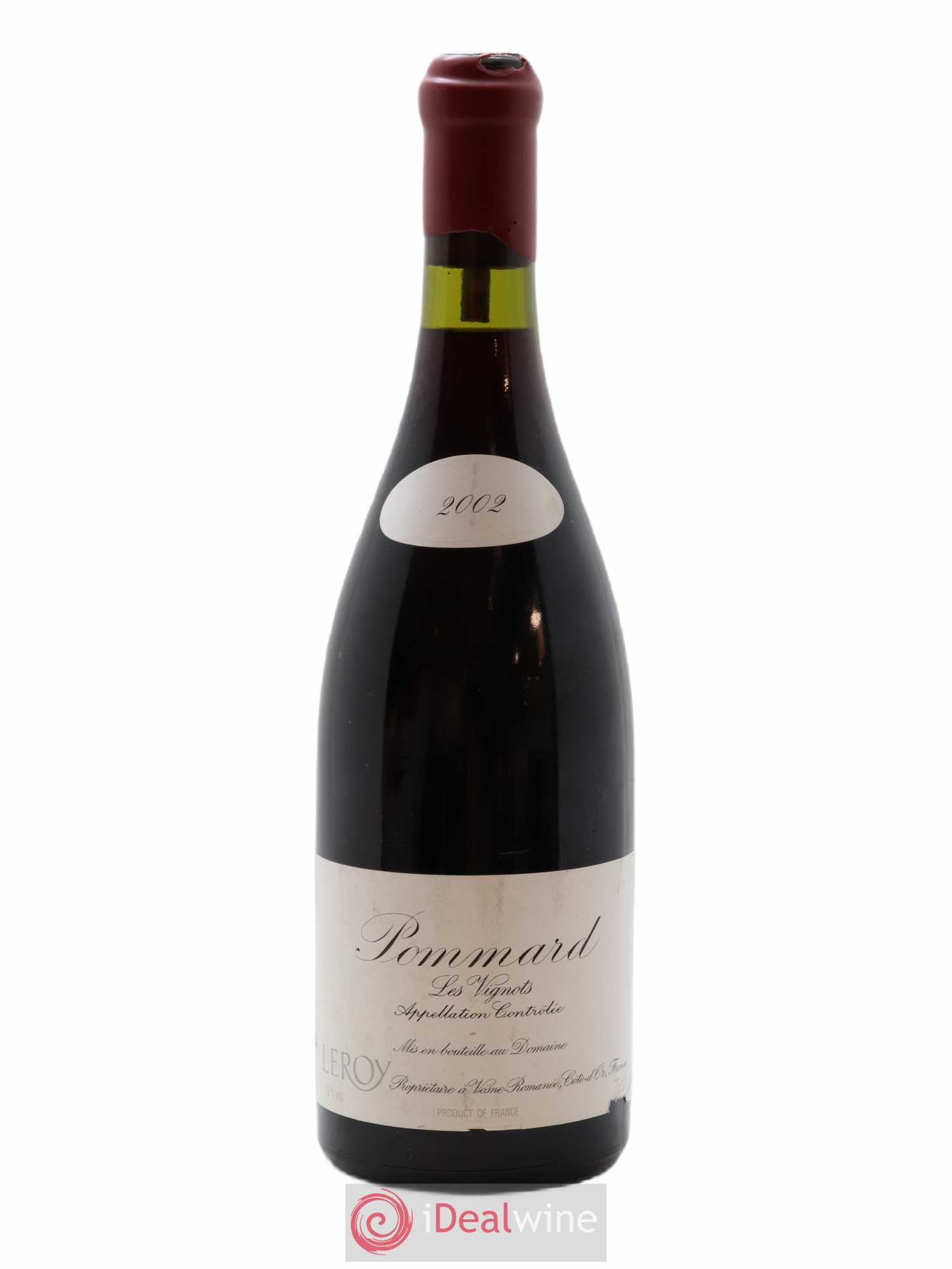 Pommard Les Vignots Leroy (Domaine) 2002 - Lot de 1 bouteille - 0