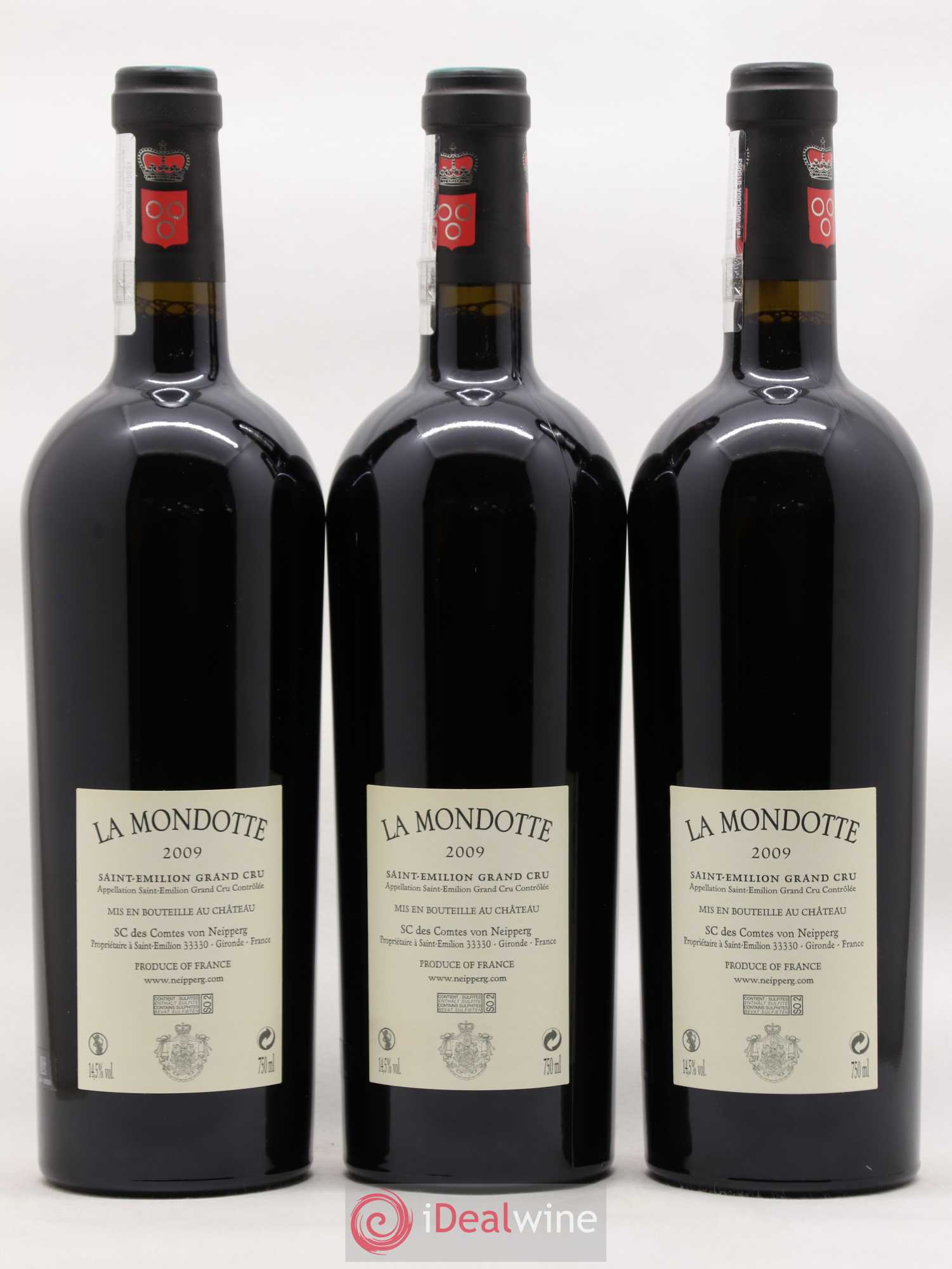 La Mondotte 1er Grand Cru Classé B depuis 2012 2009 - Lot de 3 bouteilles - 1