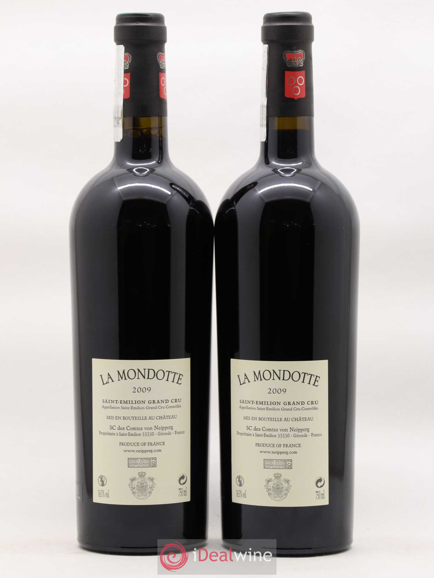 La Mondotte 1er Grand Cru Classé B depuis 2012 2009 - Lot de 2 bouteilles - 1