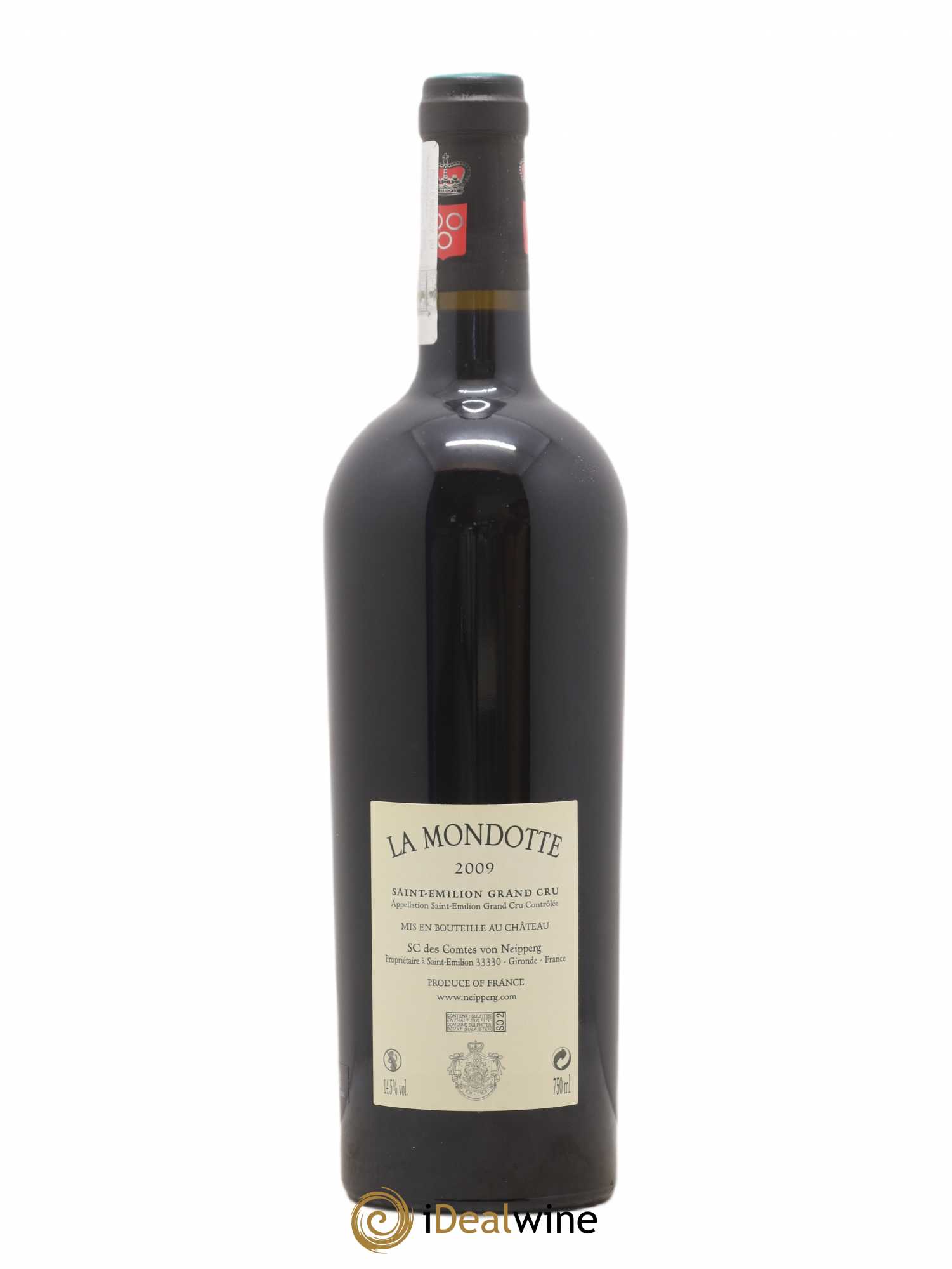 La Mondotte 1er Grand Cru Classé B depuis 2012 2009 - Lot de 1 bouteille - 1