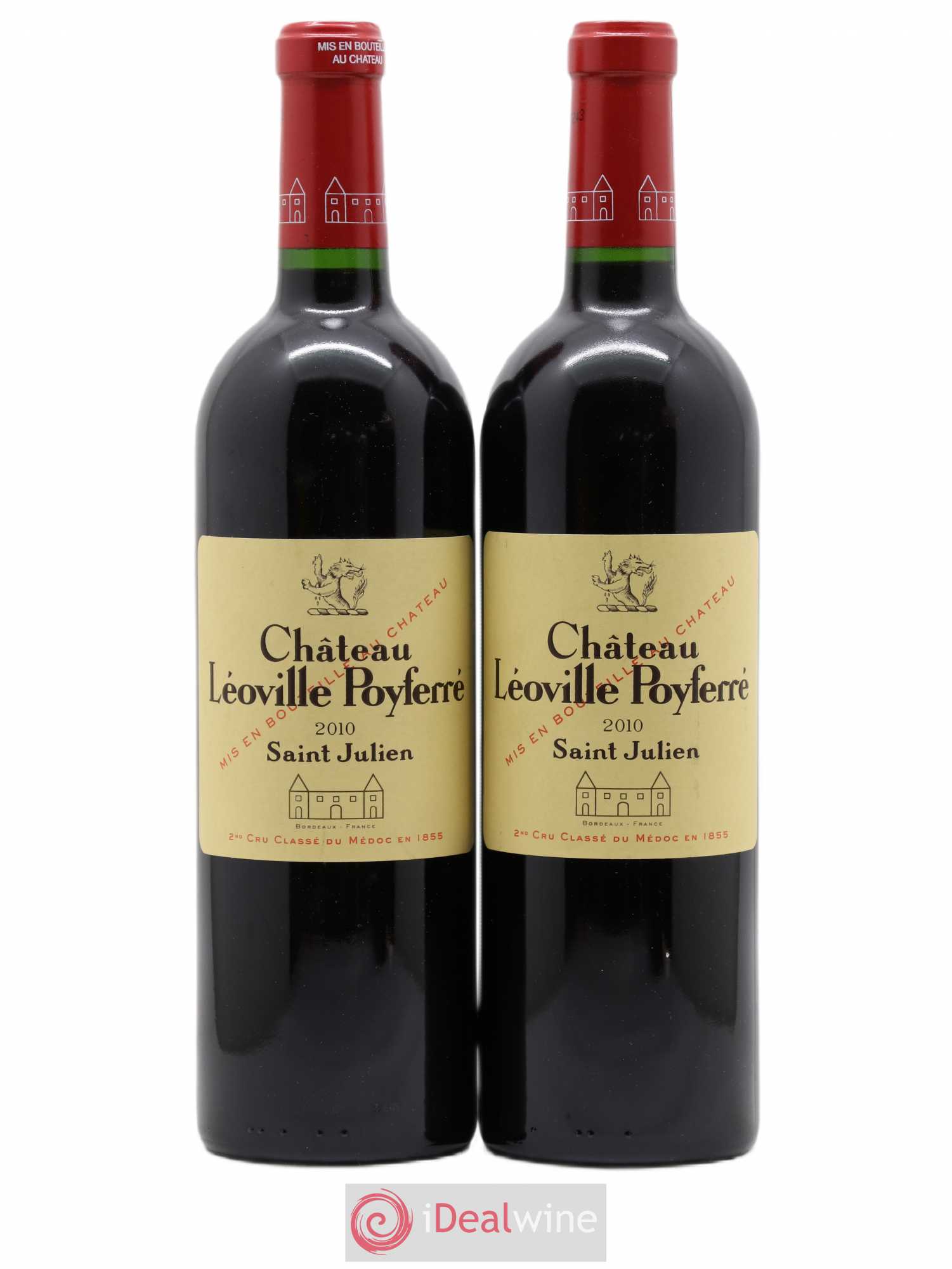 Château Léoville Poyferré 2ème Grand Cru Classé 2010 - Lot de 2 bouteilles - 0