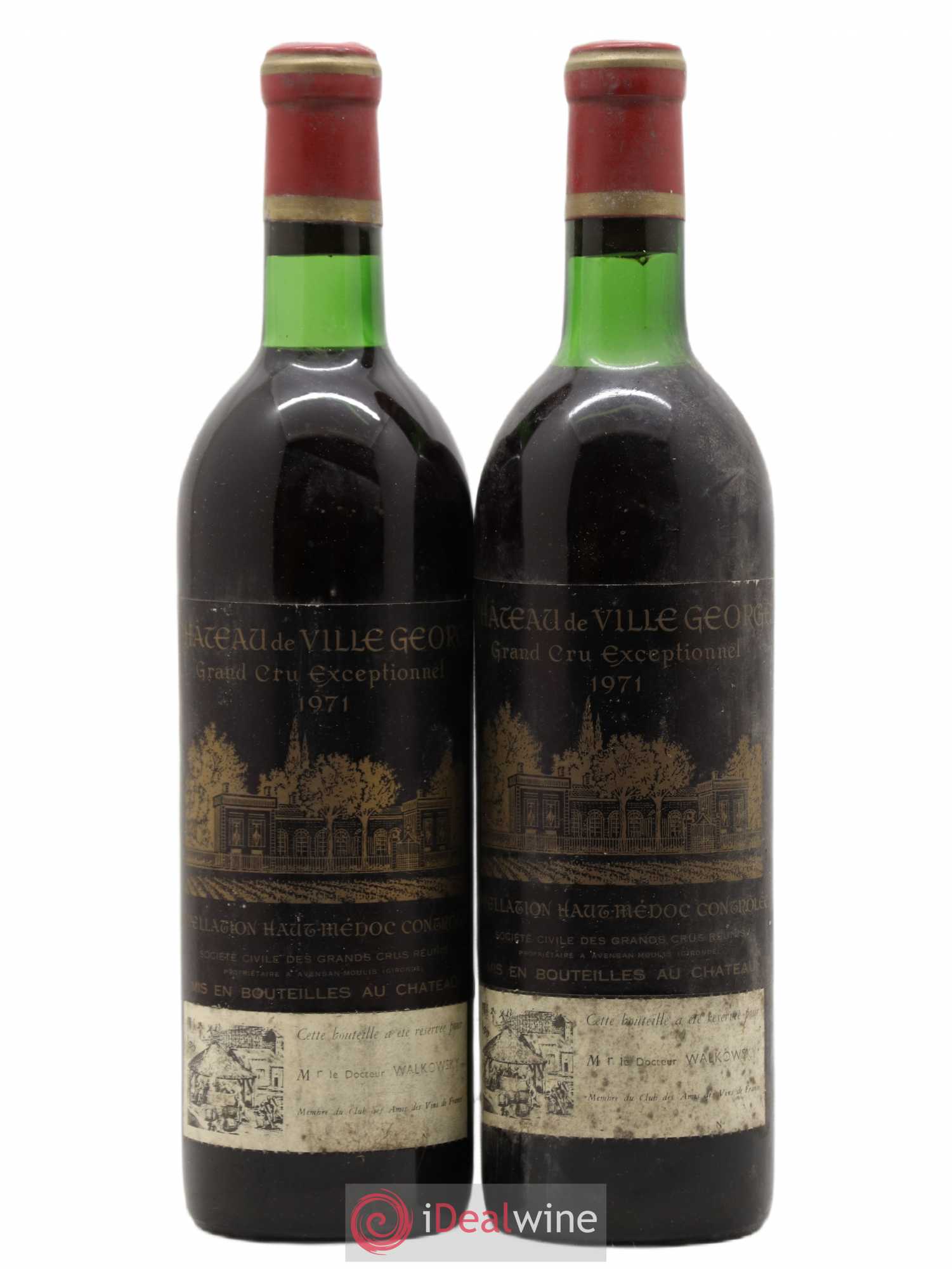 Haut Médoc Château de Villegeorge 1971 - Posten von 2 Flaschen - 0