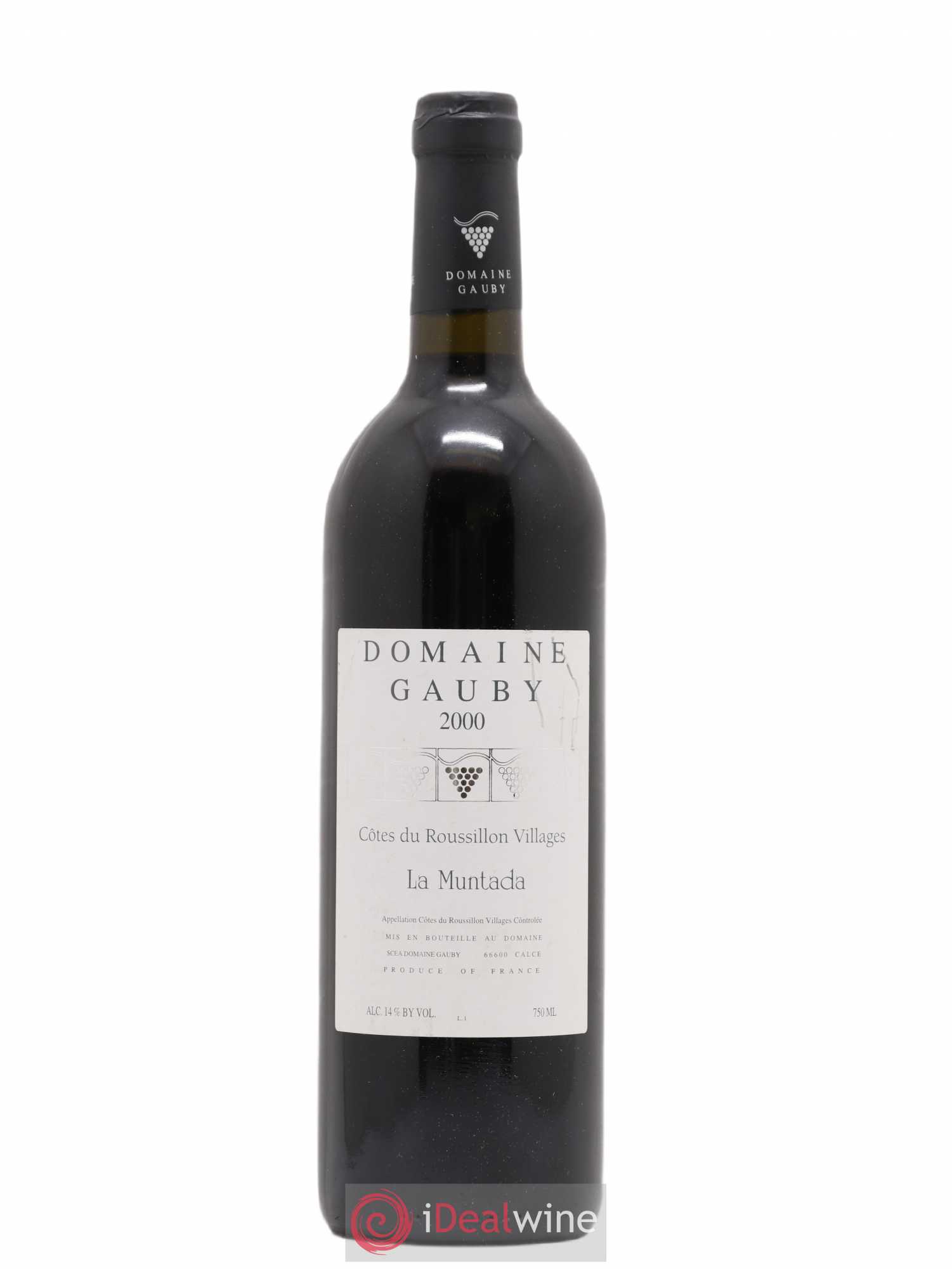 Côtes Catalanes (anciennement Côtes du Roussillon Villages) La Muntada Gauby (Domaine) 2000 - Lot de 1 bouteille - 0