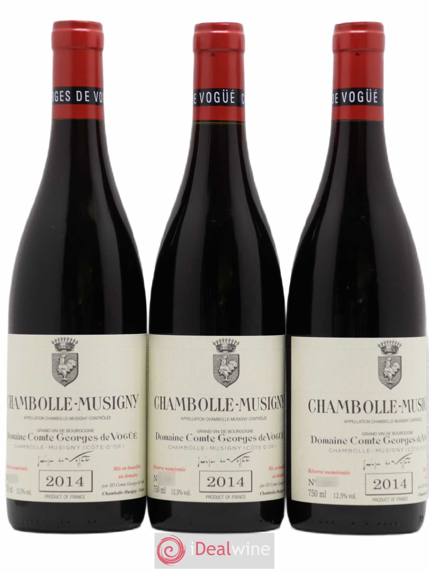Chambolle-Musigny Comte Georges de Vogüé 2014 - Lot de 3 bouteilles - 0