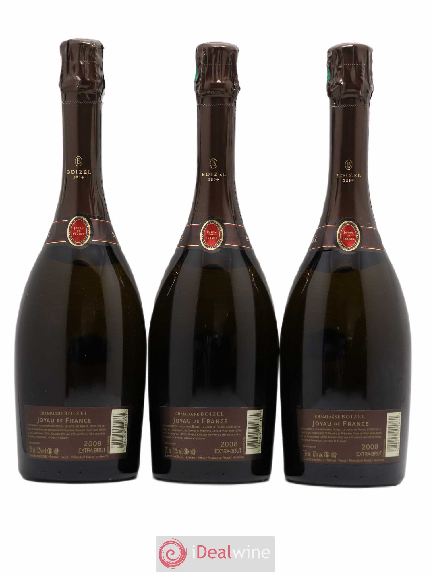 Champagne Boizel Joyau de France 2008 - Posten von 3 Flaschen - 1