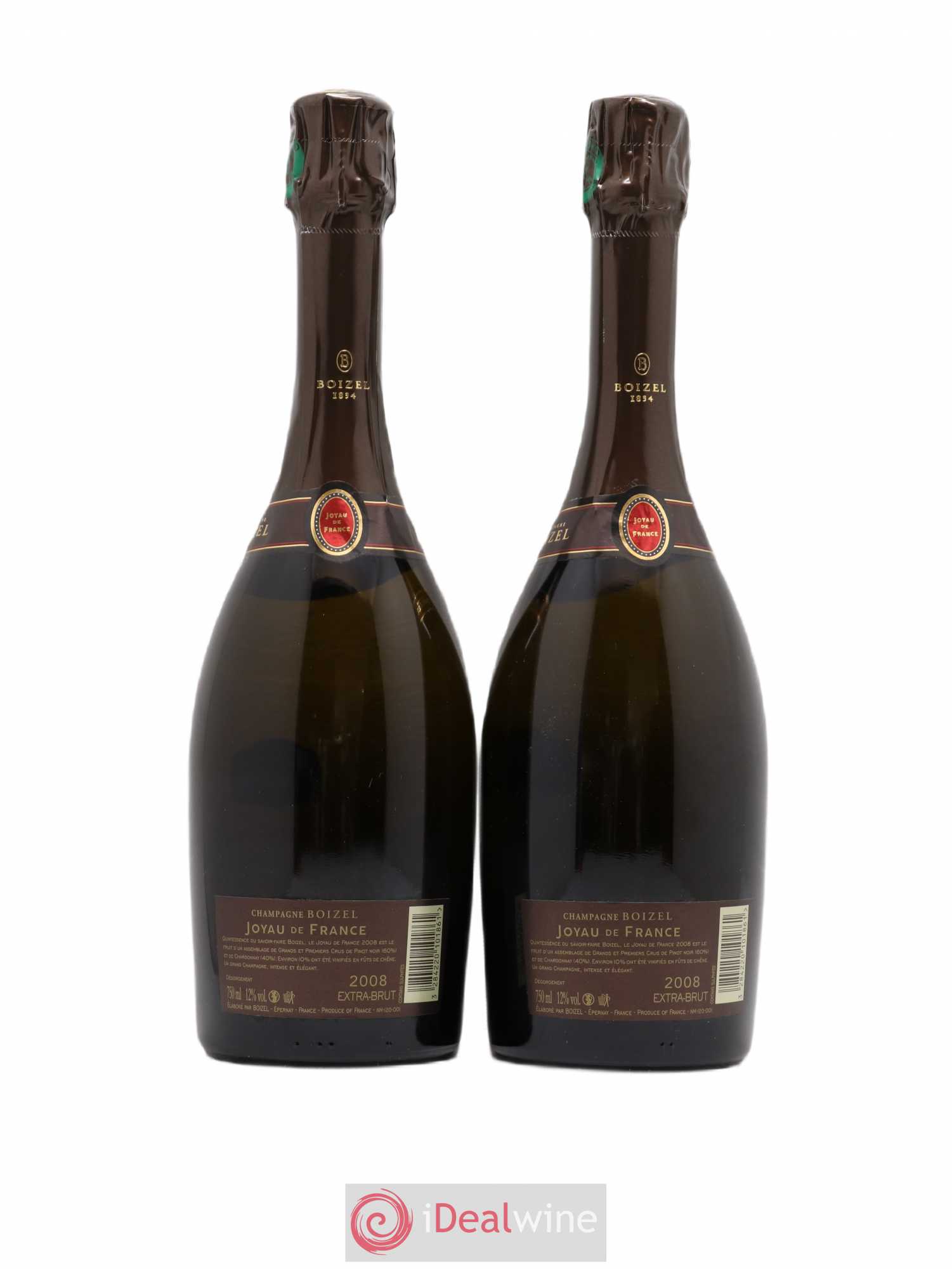 Champagne Boizel Joyau de France 2008 - Lot de 2 bouteilles - 1
