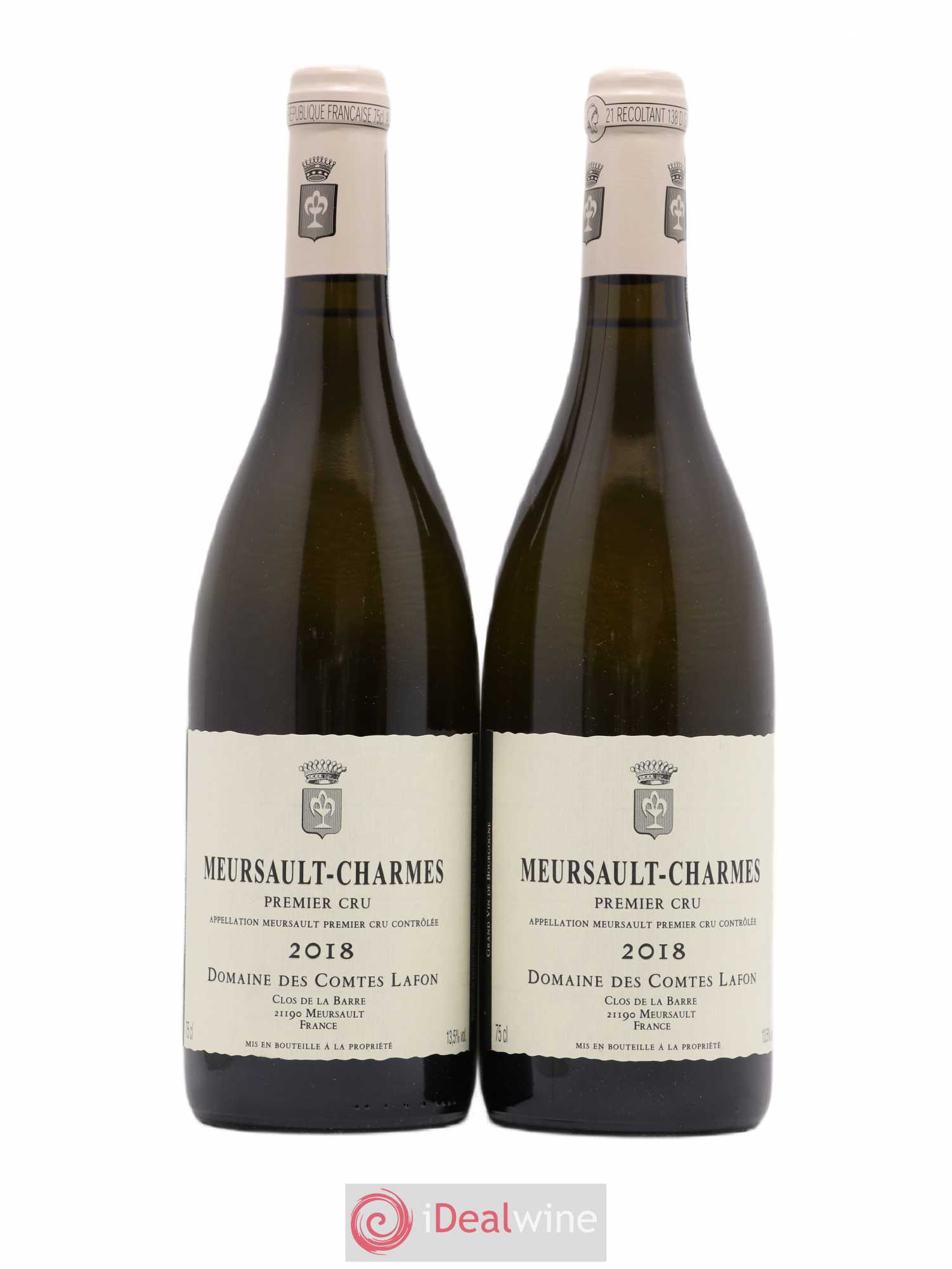 Meursault 1er Cru Charmes Comtes Lafon (Domaine des) 2018 - Posten von 2 Flaschen - 0