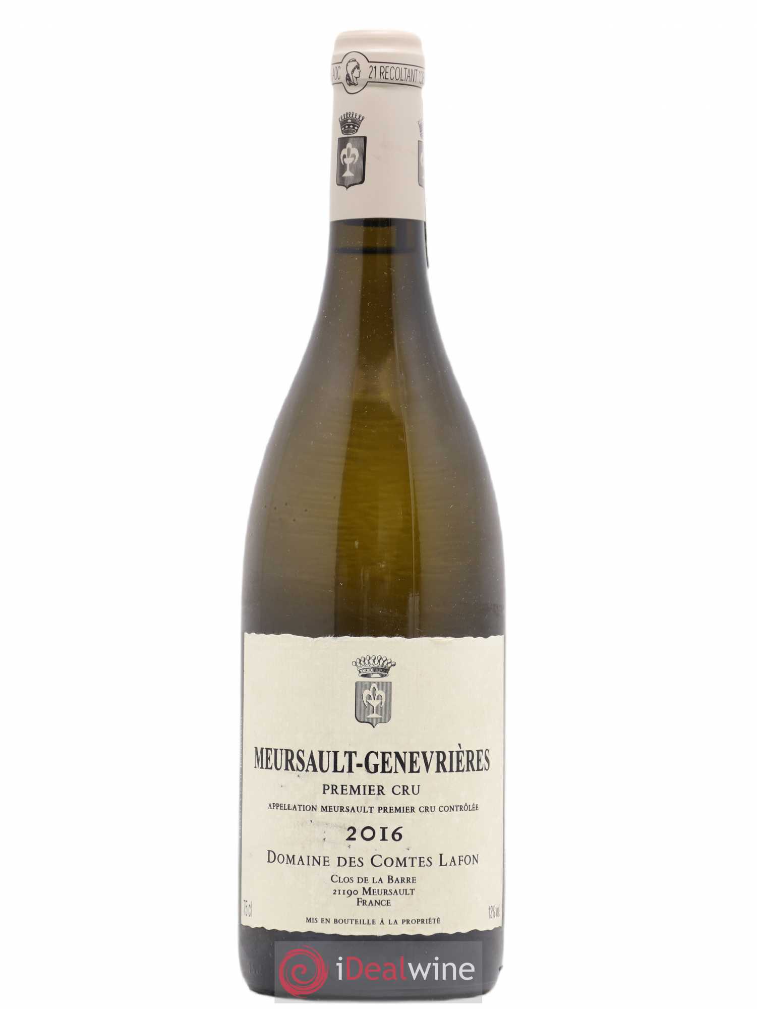 Meursault 1er Cru Genevrières Comtes Lafon (Domaine des) 2016 - Lot de 1 bouteille - 0