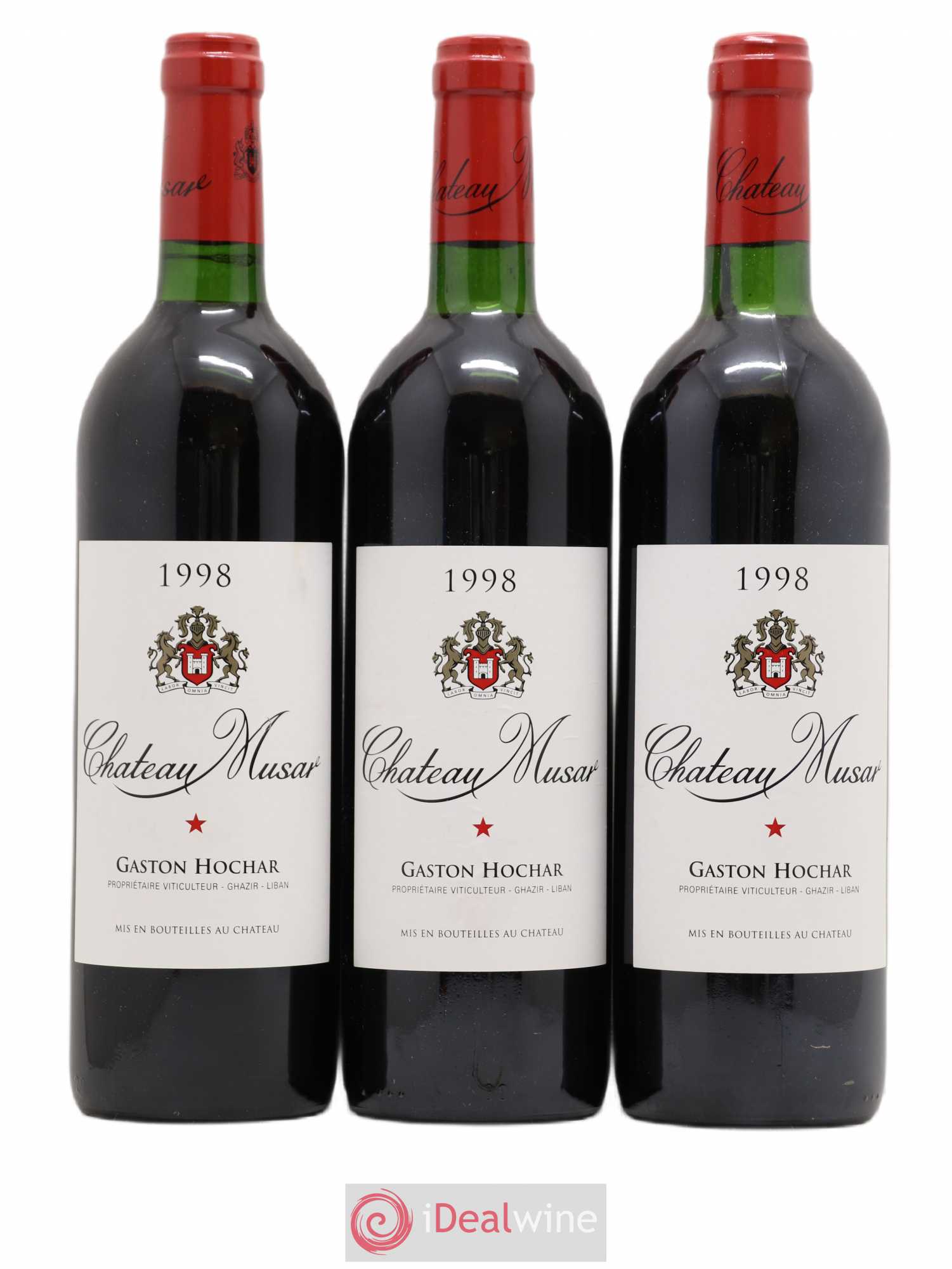 Château Musar Serge Hochar 1998 - Lot de 3 bouteilles - 0