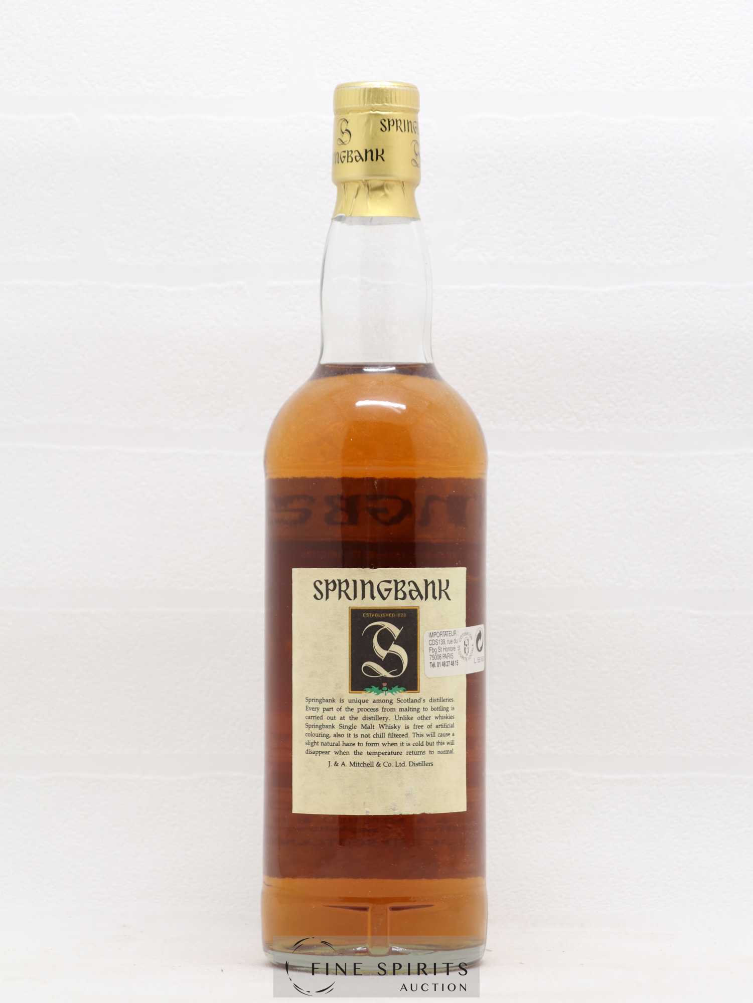 Springbank 15 years Of. Parchment Label - Posten von 1 Flasche - 1