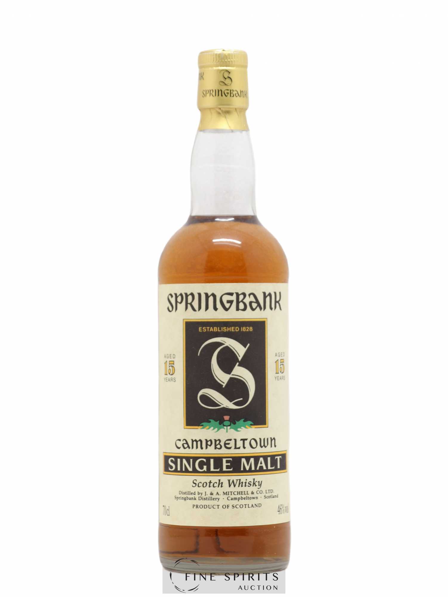 Springbank 15 years Of. Parchment Label - Posten von 1 Flasche - 0