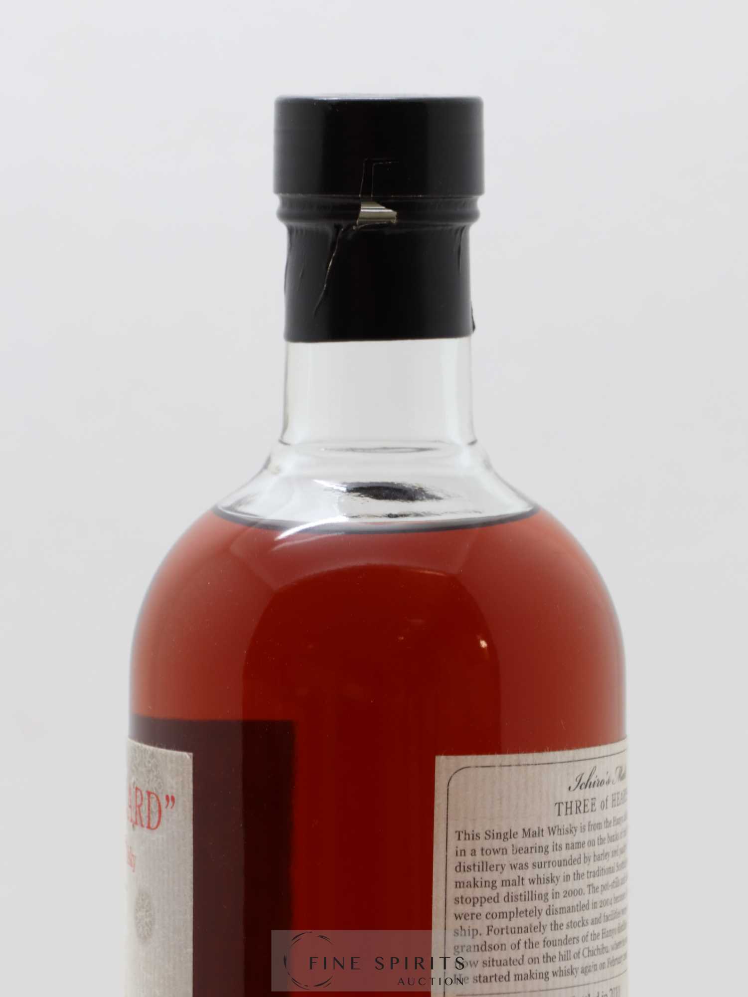 Ichiro's Malt 2000 Of. Three of Hearts Cask n°465 - One of 807 - bottled 2010 Venture Whisky Card - Lot de 1 bouteille - 2