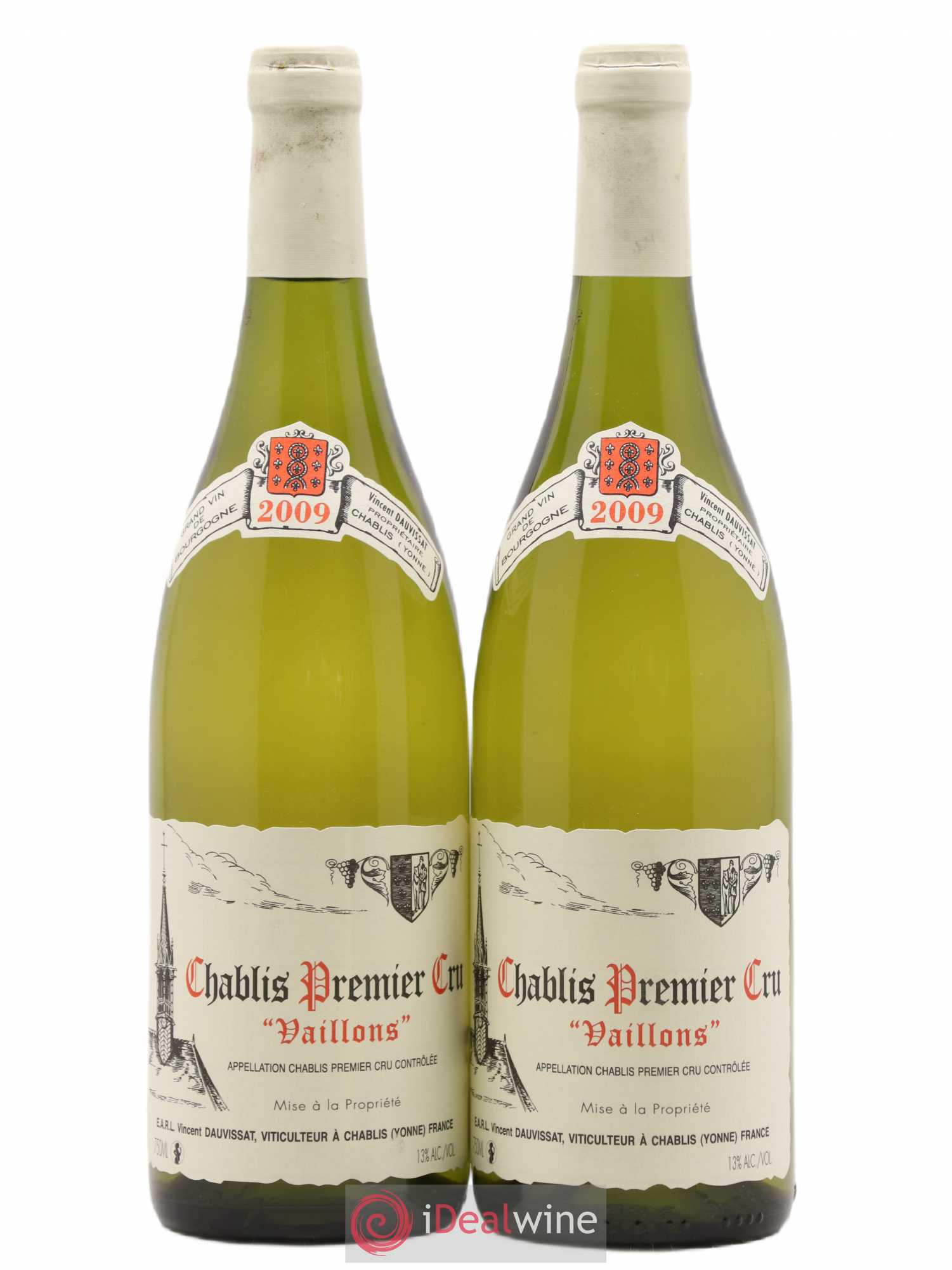 Chablis 1er Cru Vaillons Vincent Dauvissat (Domaine) 2009 - Lot de 2 bouteilles - 0