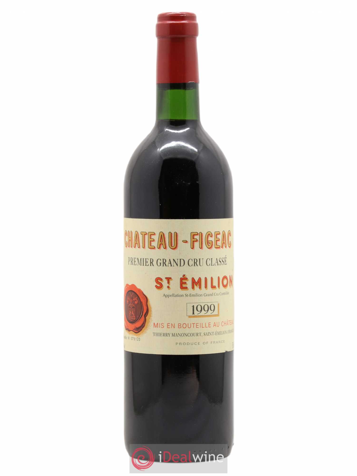 Château Figeac 1er Grand Cru Classé A 1999 - Lot de 1 bouteille - 0