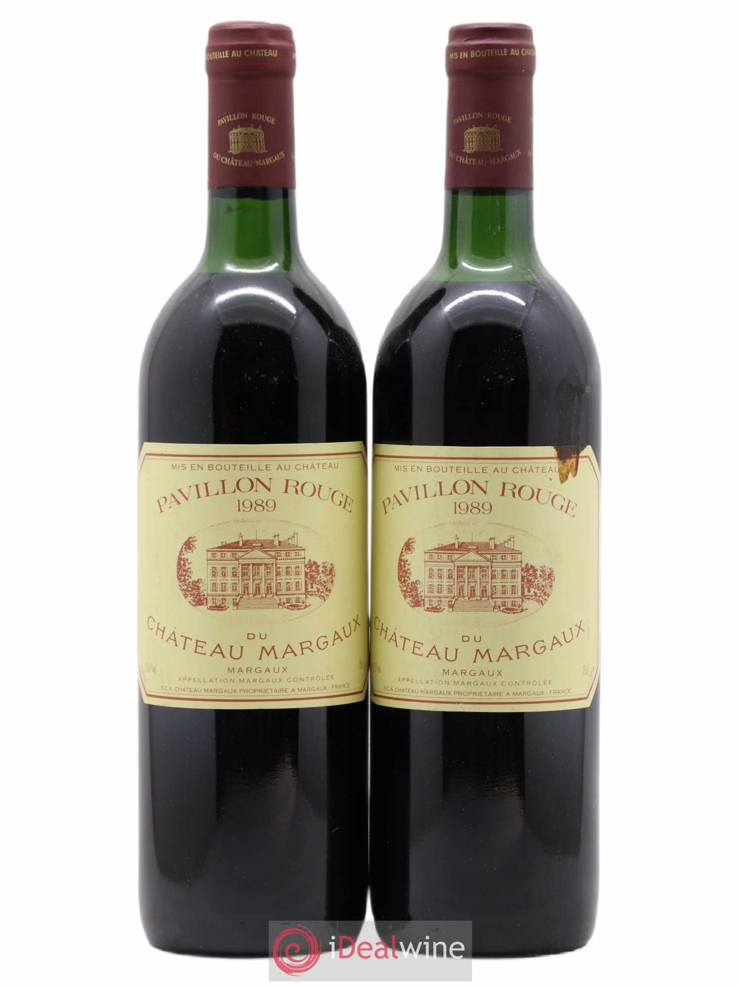 Pavillon Rouge du Château Margaux Second Vin 1989 - Lot de 2 bouteilles - 0