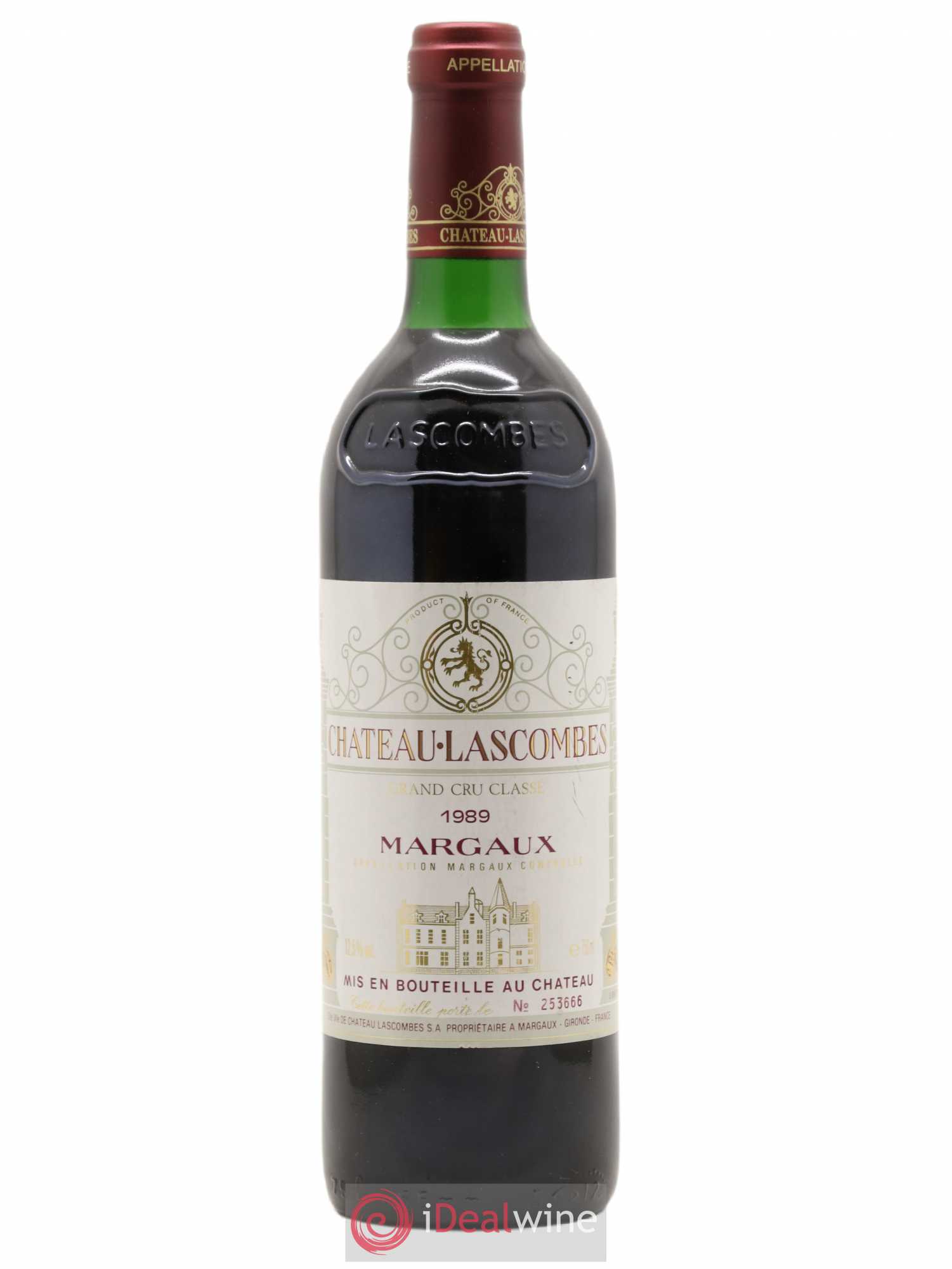 Château Lascombes 2ème Grand Cru Classé 1989 - Lot de 1 bouteille - 0