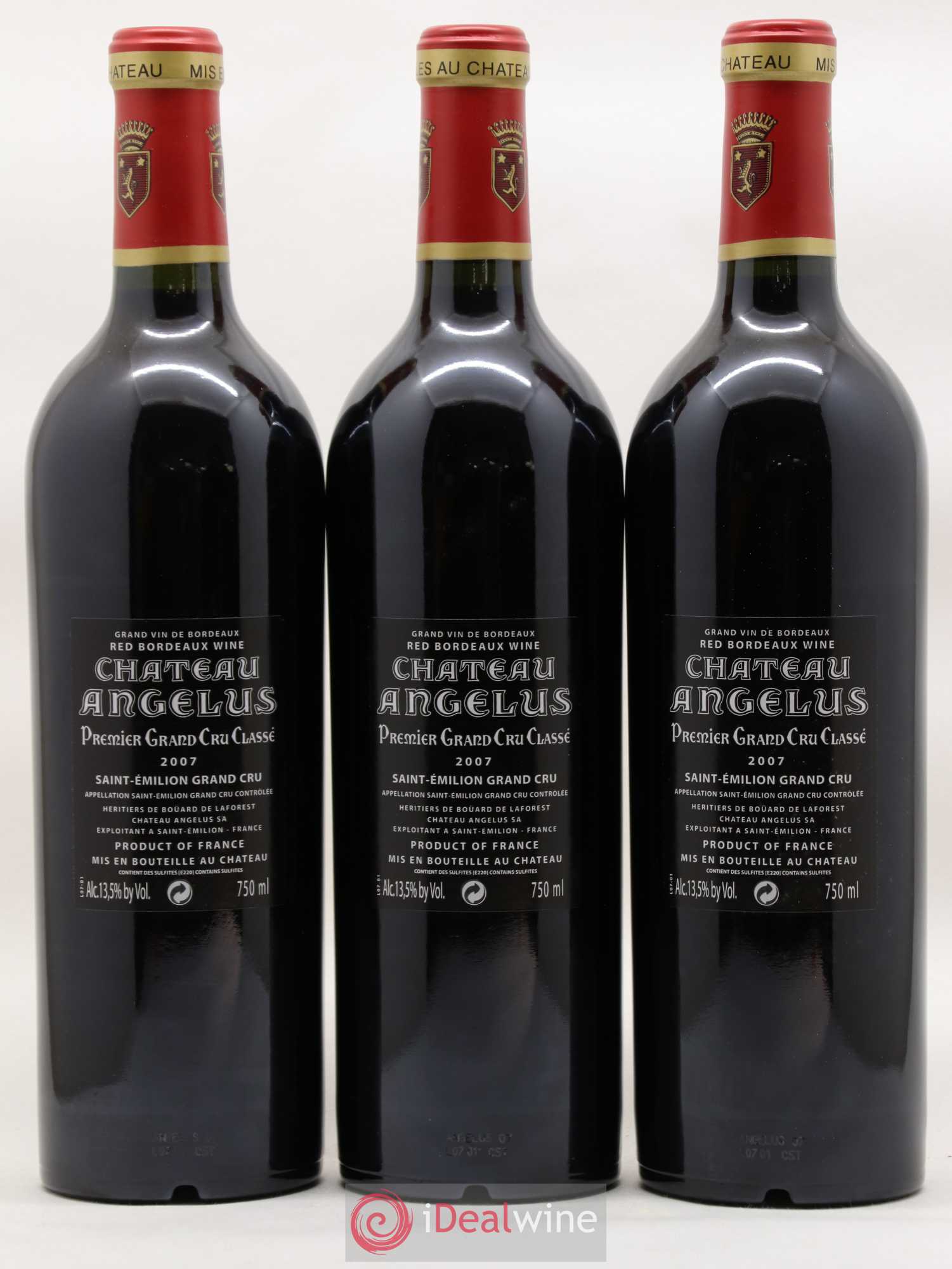 Château Angélus 1er Grand Cru Classé A 2007 - Lot de 6 bouteilles - 2