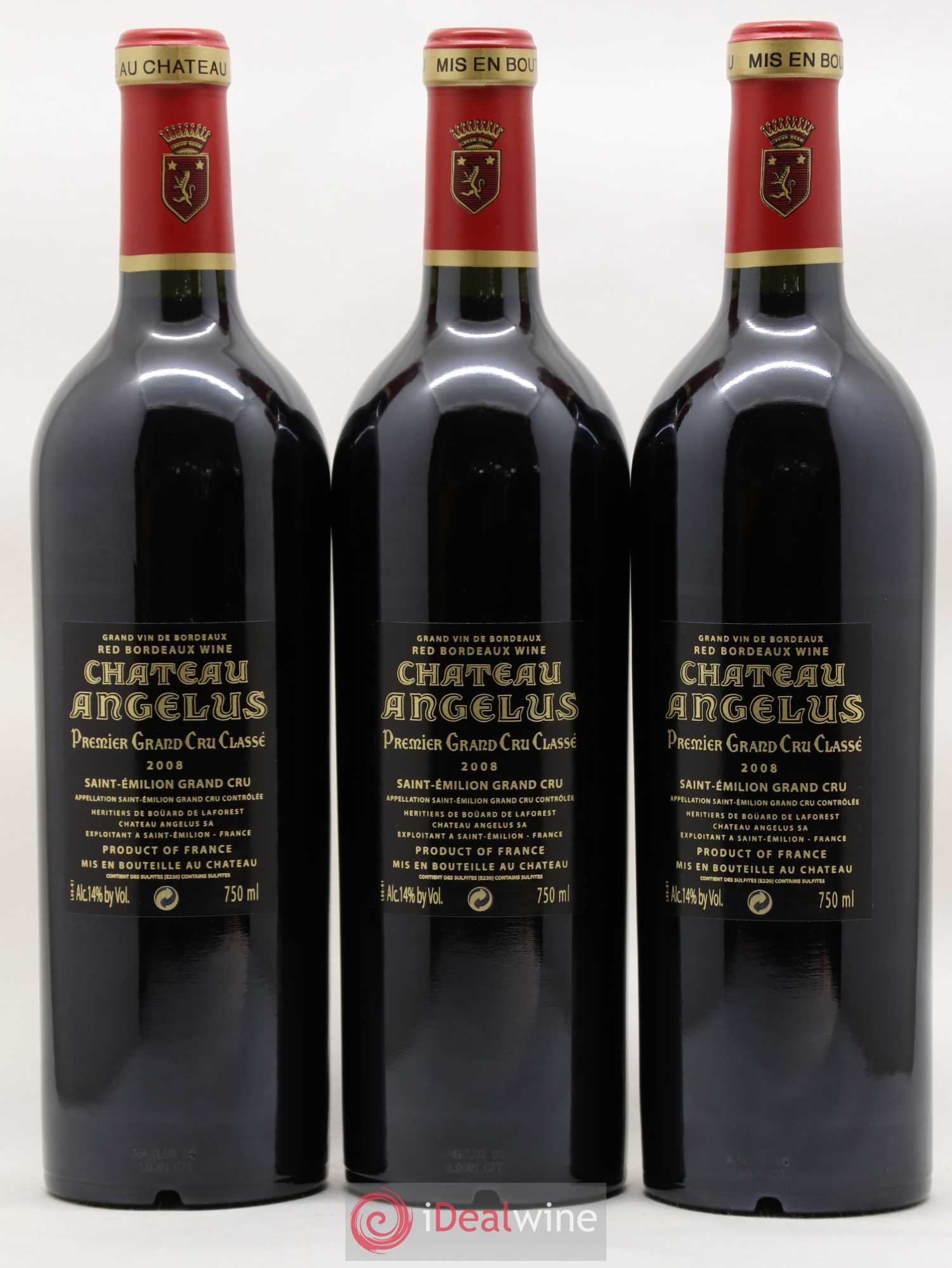 Château Angélus 1er Grand Cru Classé A 2008 - Lot de 6 bouteilles - 2