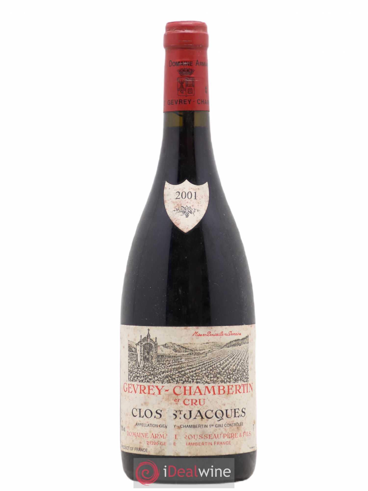 Gevrey-Chambertin 1er Cru Clos Saint-Jacques Armand Rousseau (Domaine) 2001 - Lot de 1 bouteille - 0