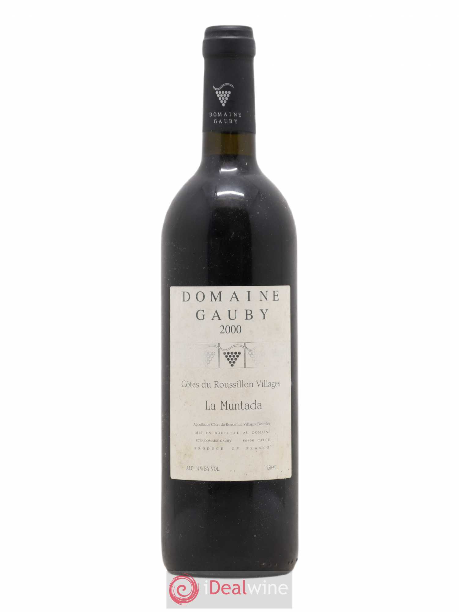 Côtes Catalanes (anciennement Côtes du Roussillon Villages) La Muntada Gauby (Domaine) 2000 - Lot de 1 bouteille - 0