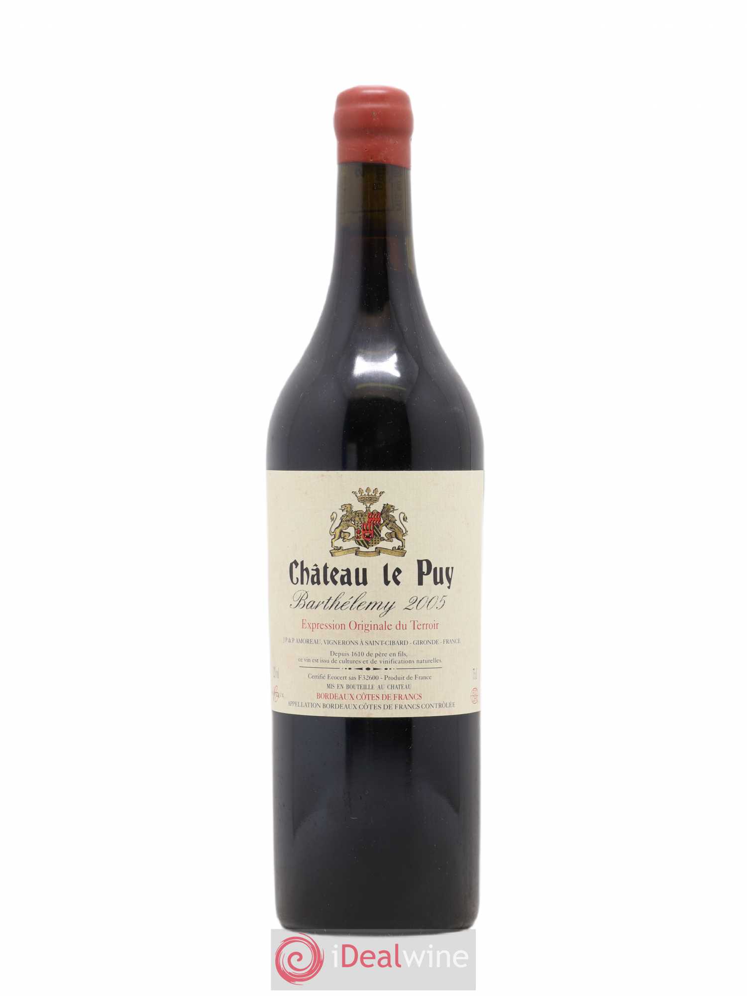 Le Puy - Cuvée Barthélemy 2005 - Lot de 1 bouteille - 0