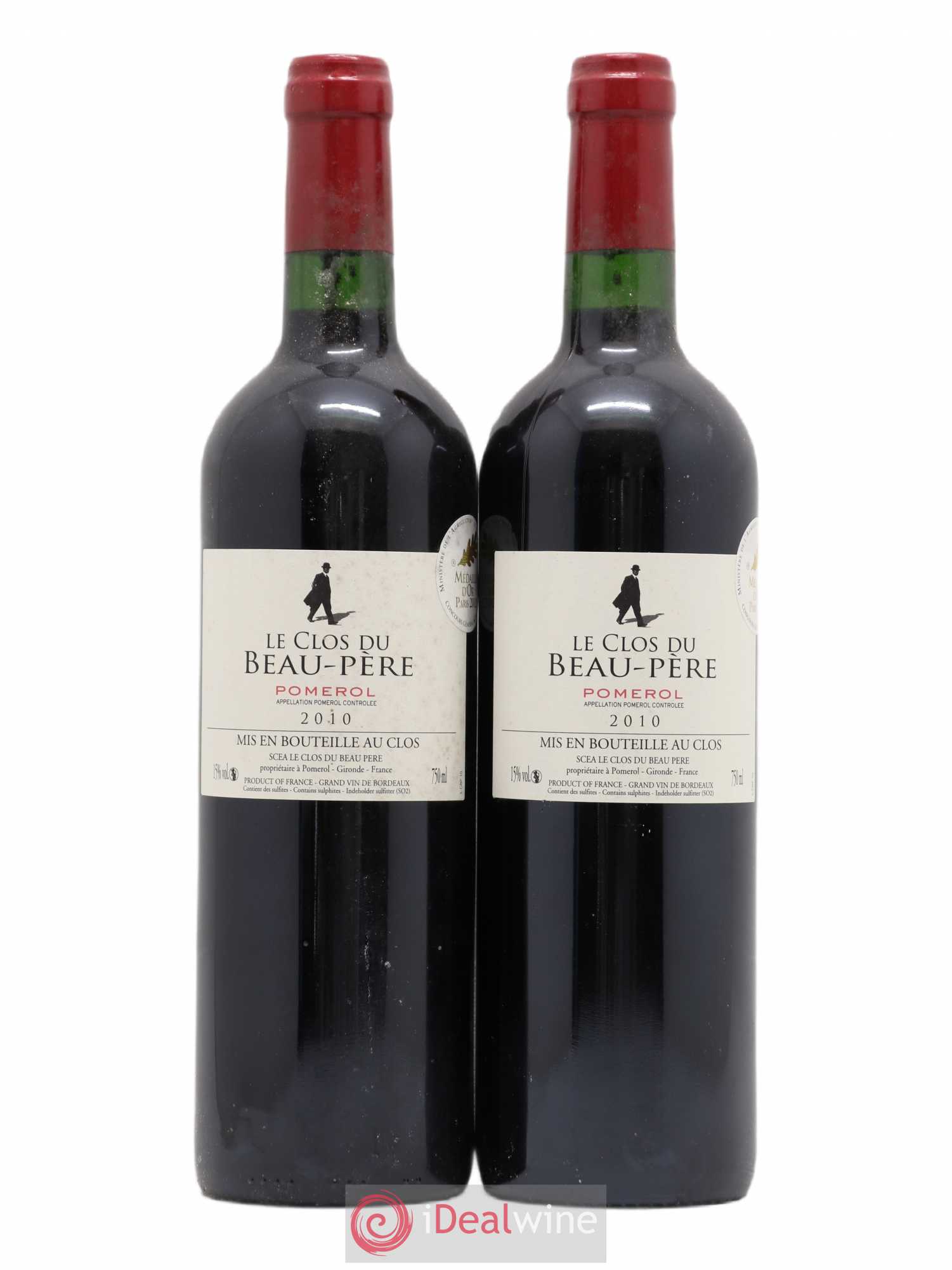 Pomerol Le Clos du Beau Père 2010 - Lot de 2 bouteilles - 0